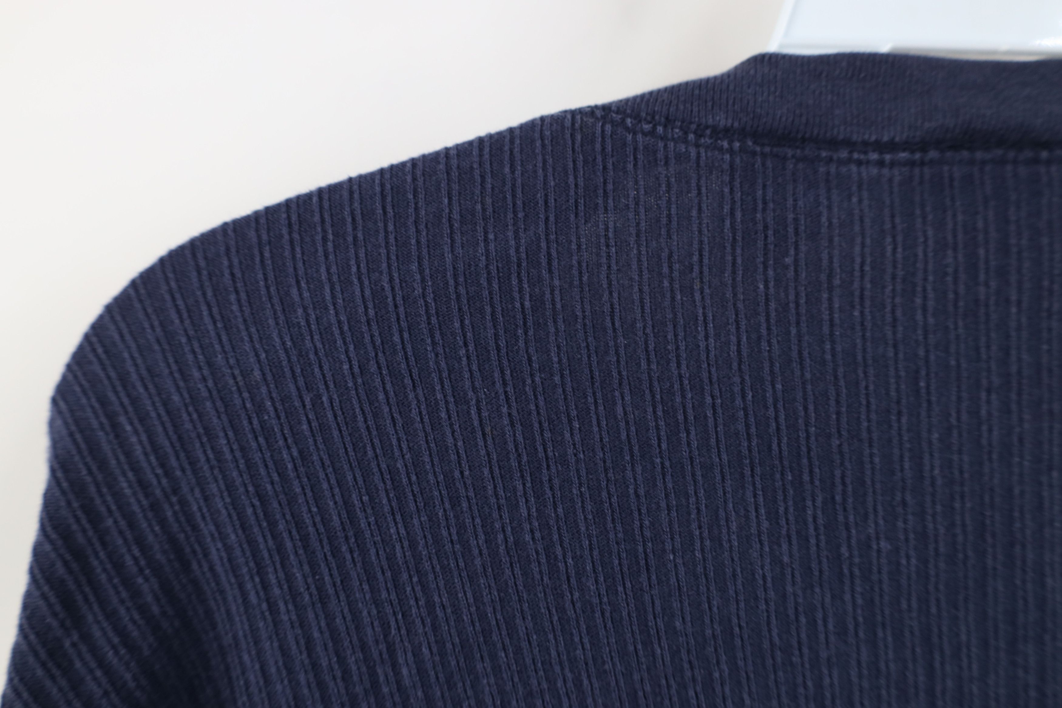Vintage Vintage 90s Streetwear Ribbed Long Sleeve Henley T-Shirt Size US L / EU 52-54 / 3 - 10 Thumbnail