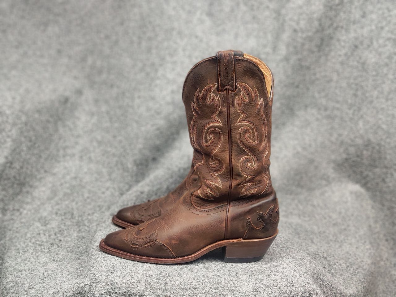 Boulet Vintage Boulet Canada Made Brown Western Cowboy W Boots Size US 7.5 / IT 37.5 - 10 Thumbnail