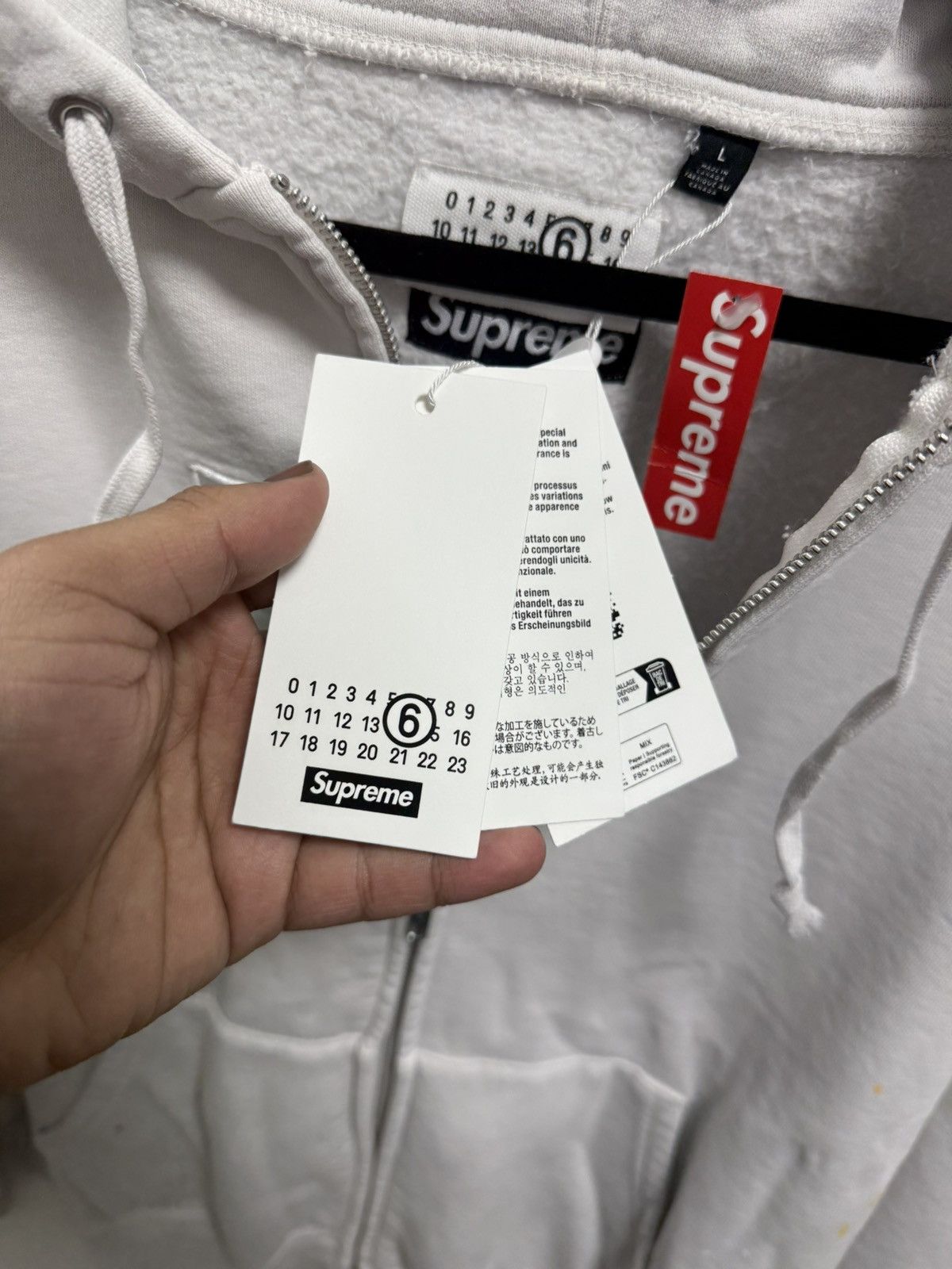 Supreme Supreme × MM6 Zip Up Box Logo Size US L / EU 52-54 / 3 - 4 Thumbnail