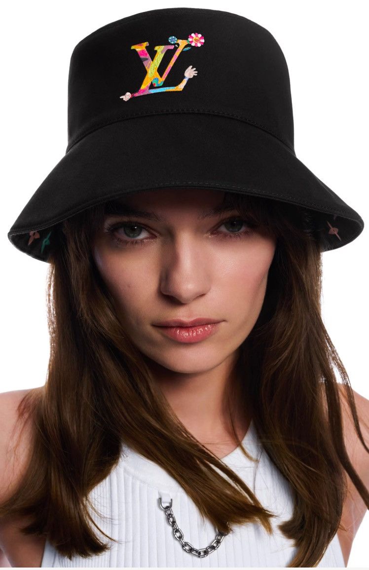 Louis Vuitton × Takashi Murakami Louis Vuitton x Takashi Murakami Reversible Superflat Hat Size ONE SIZE - 3 Thumbnail