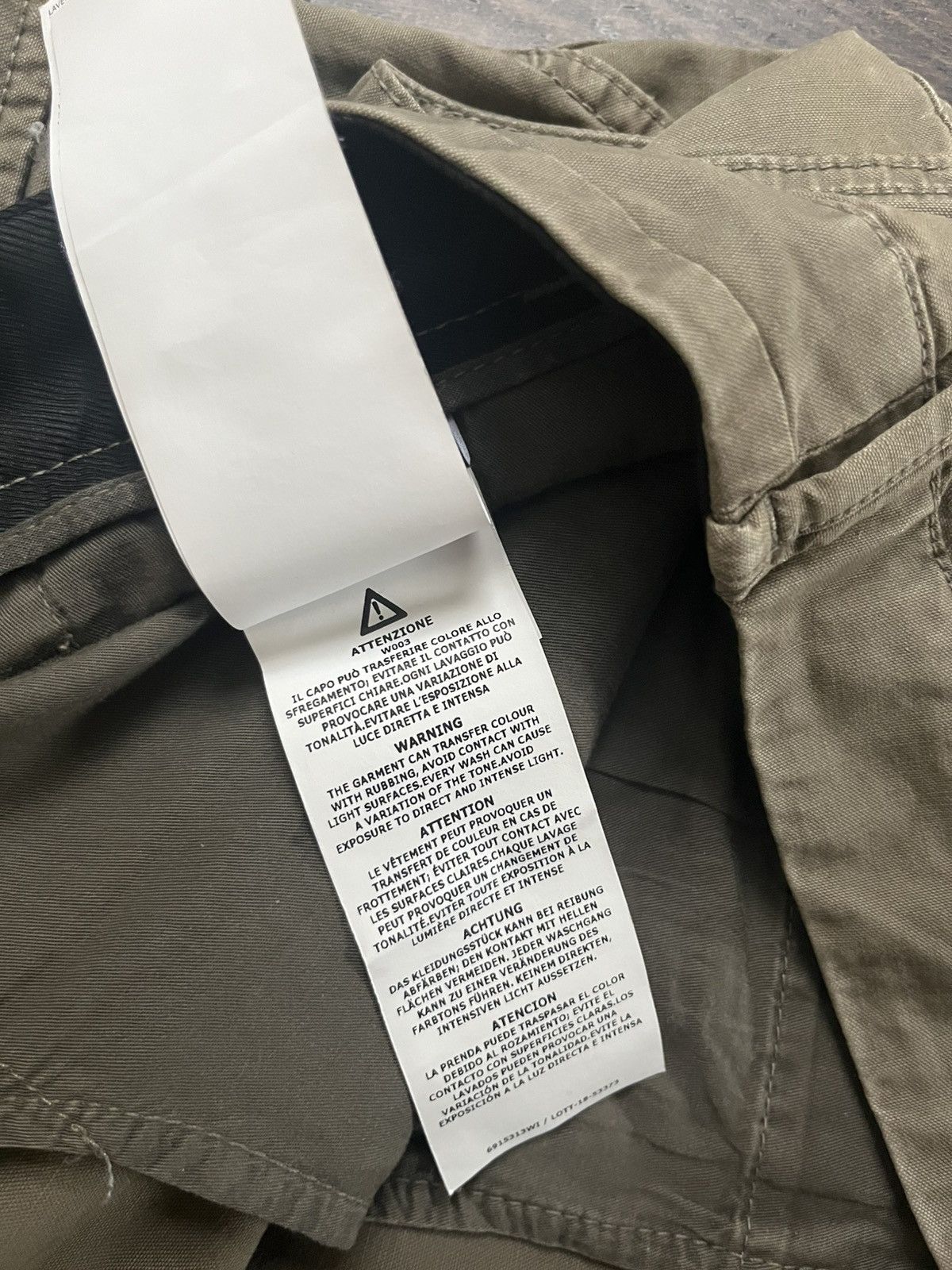 Stone Island Stone Island Slim Olive Cargo Pants Size US 34 / EU 50 - 10 Thumbnail