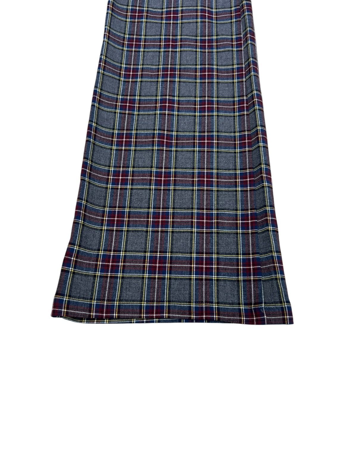 PPFM Vintage PPFM Rayon Polyester Blend Stretch Tartan Flare Pant Size US 31 - 9 Thumbnail