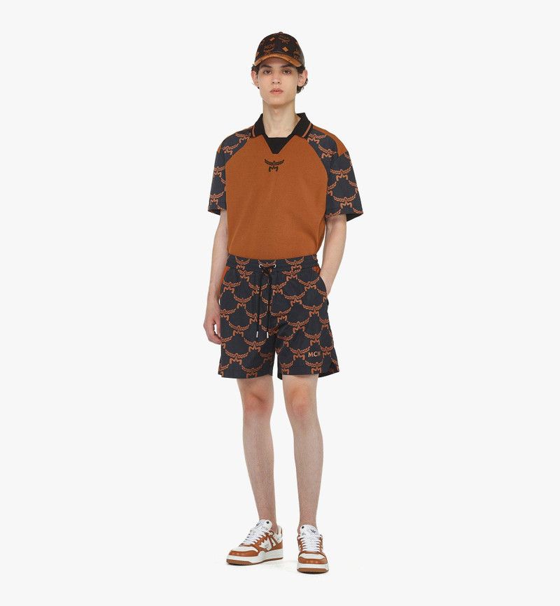 MCM o1mt1gz0126 Lauretos Print Shorts in Black/Orange Size US 34 / EU 50 - 2 Thumbnail