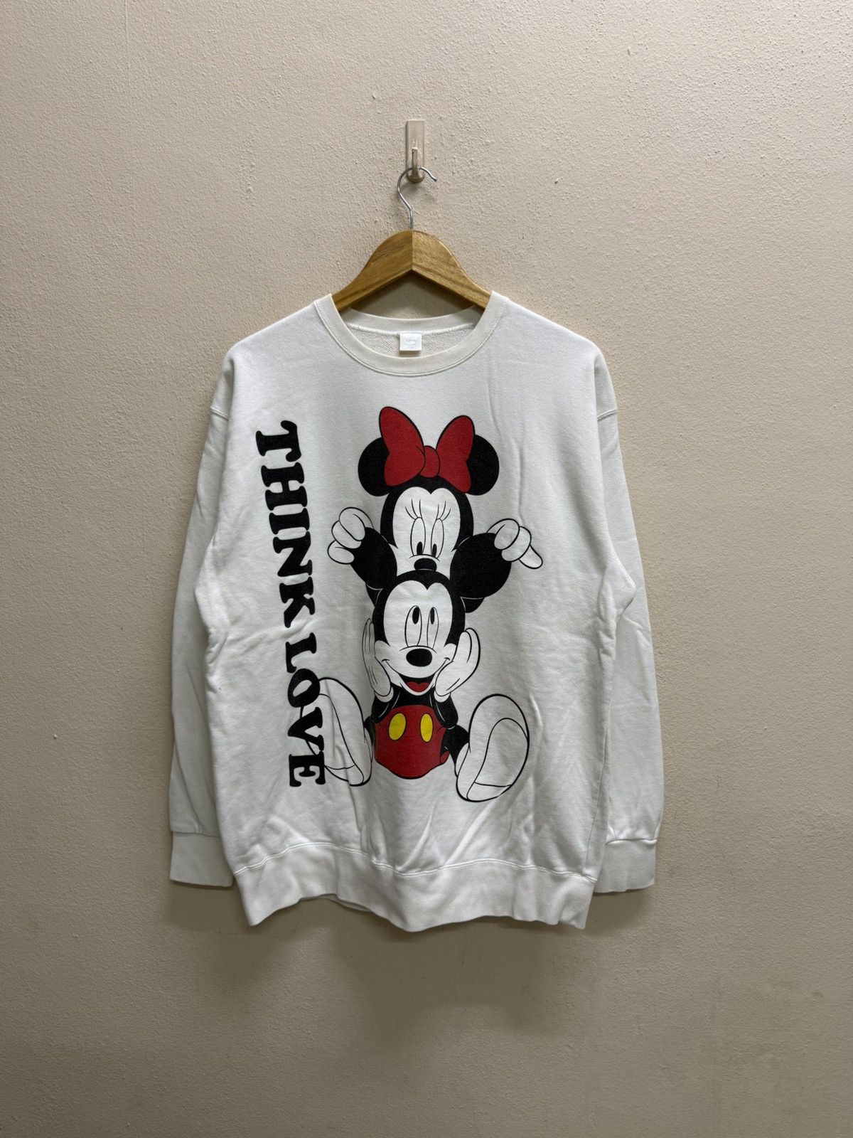Disney Vintage Mickey Mouse Mirron Printed Sweatshirt Size US L / EU 52-54 / 3 - 15 Thumbnail