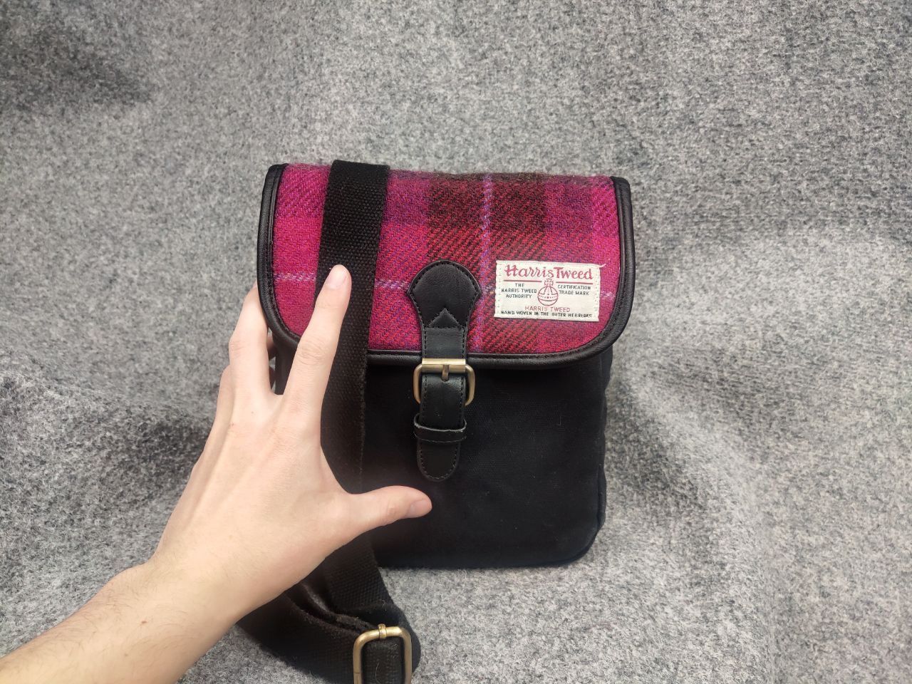 Harris Tweed Vintage Harris Tweed compact messenger bag over the shoulder Size ONE SIZE - 5 Thumbnail