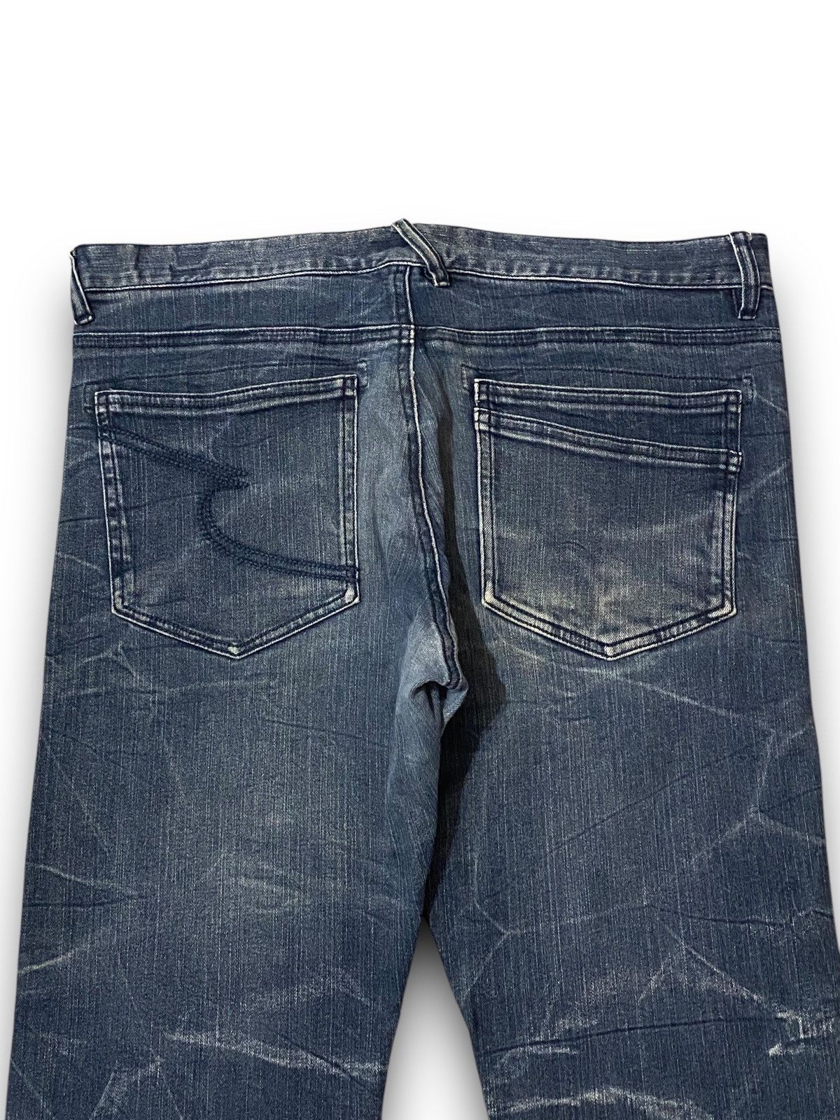 Japanese Brand × Le Grande Bleu (L.G.B.) × semanticdesign Japan Semantic Design Lightning Bleached Pattern Jeans Denim Size US 36 / EU 52 - 8 Thumbnail