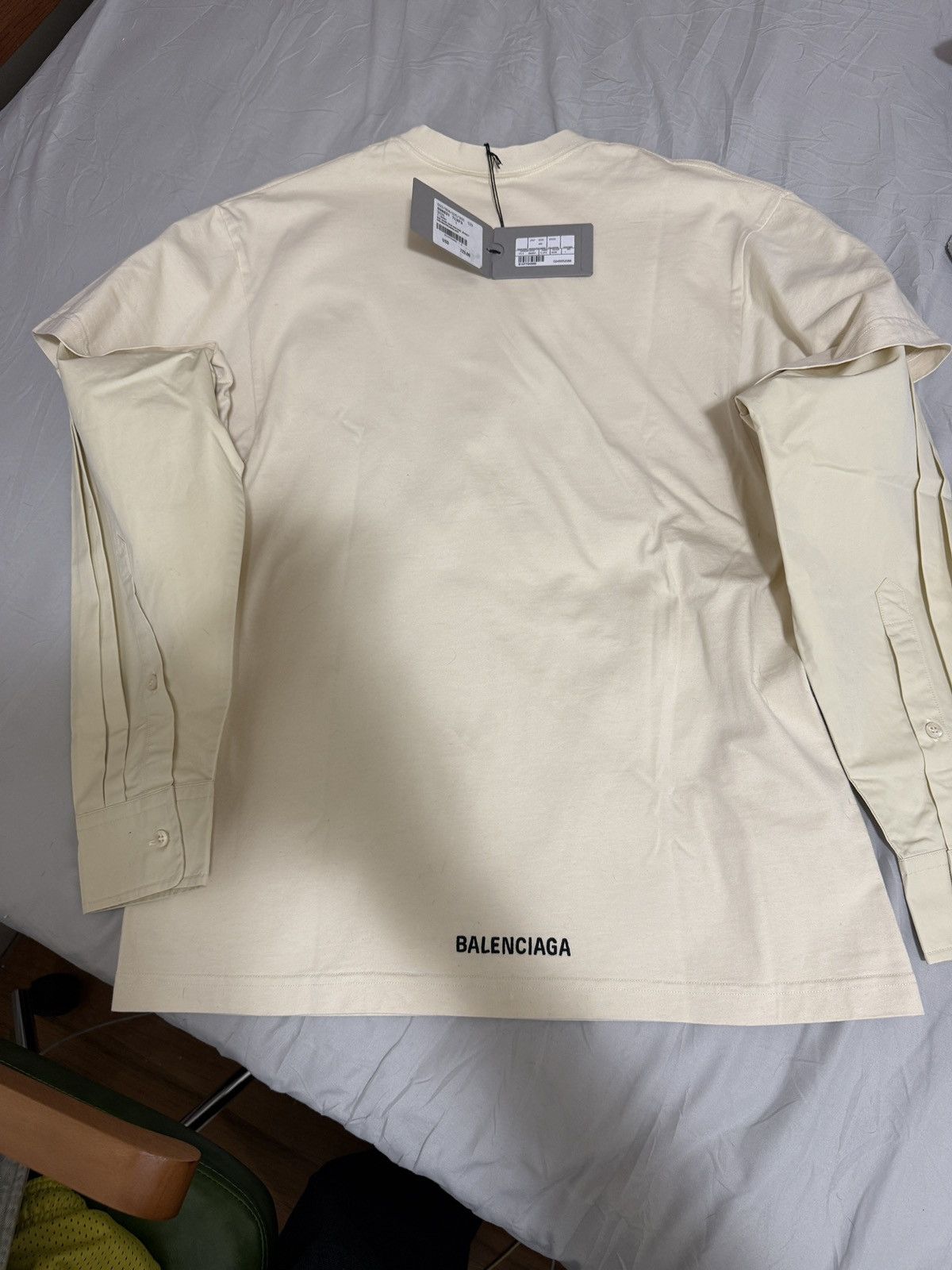 Balenciaga Balenciaga Long Sleeve Layered Shirt Size US S / EU 44-46 / 1 - 1 Thumbnail