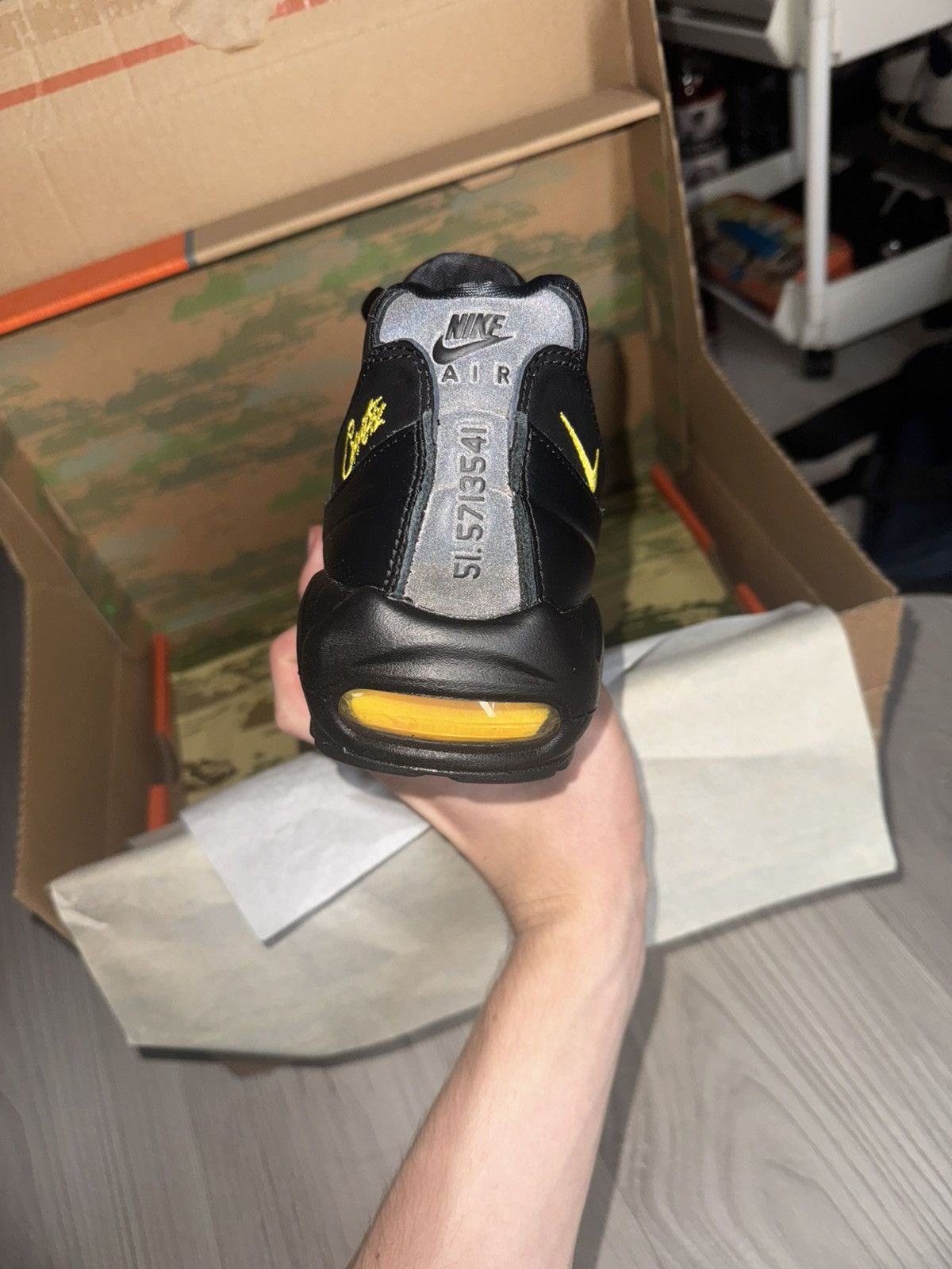 Corteiz × Nike CORTEIZ X NIKE AIR MAX 95 HONEY BLACKS Size US 10.5 / EU 43-44 - 4 Thumbnail
