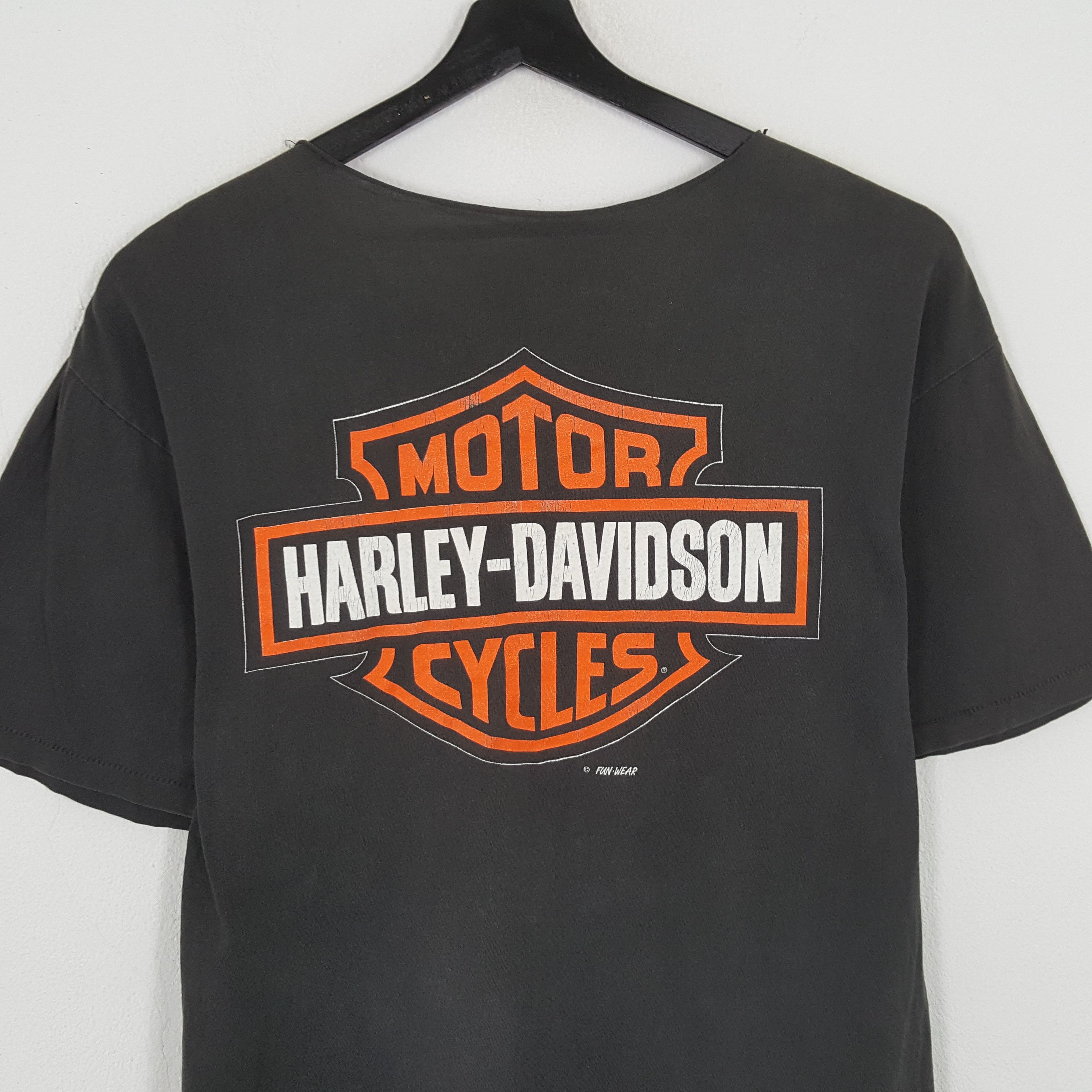 Harley Davidson × Vintage × Warner Bros HARLEY DAVIDSON X Warner Bros Distressed Vintage Tshirt Size US L / EU 52-54 / 3 - 4 Thumbnail