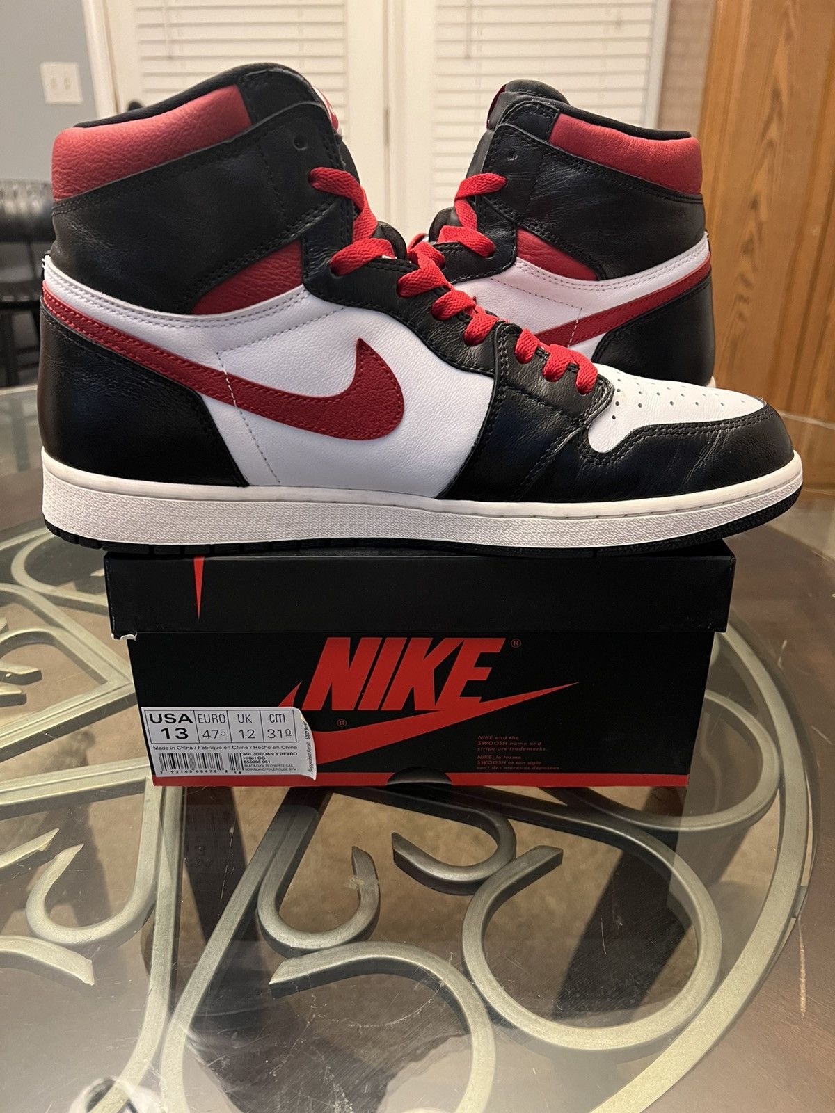 Jordan Brand Jordan 1 Retro High “Gym Red” 2019 Size US 13 / EU 46 - 9 Thumbnail