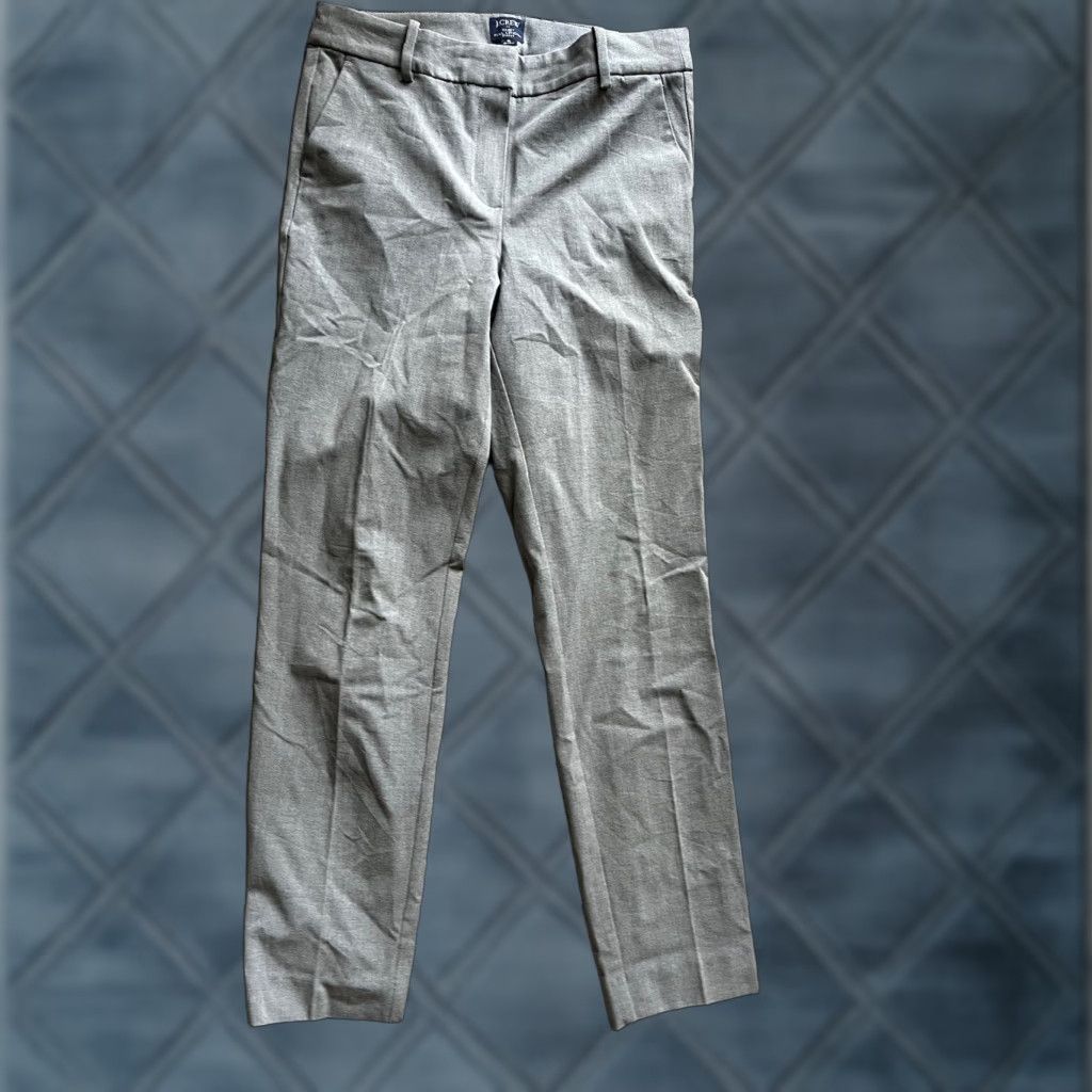 J.Crew J. Crew Womens Size 8 Ruby Dress Pants Full-Length Gray Size 30" / US 8 / IT 44 - 1 Thumbnail