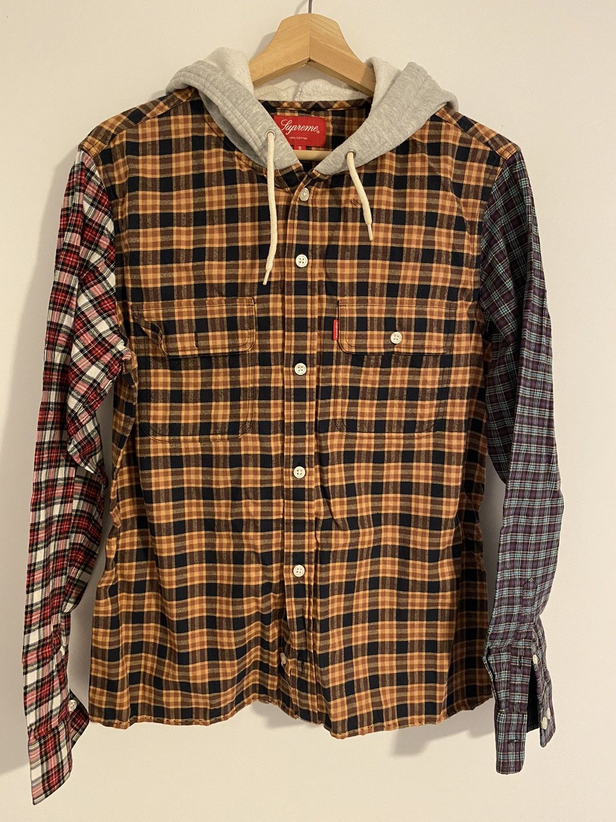 Supreme Supreme F/W 2014 Hooded Flannel Size US S / EU 44-46 / 1 - 1 Thumbnail
