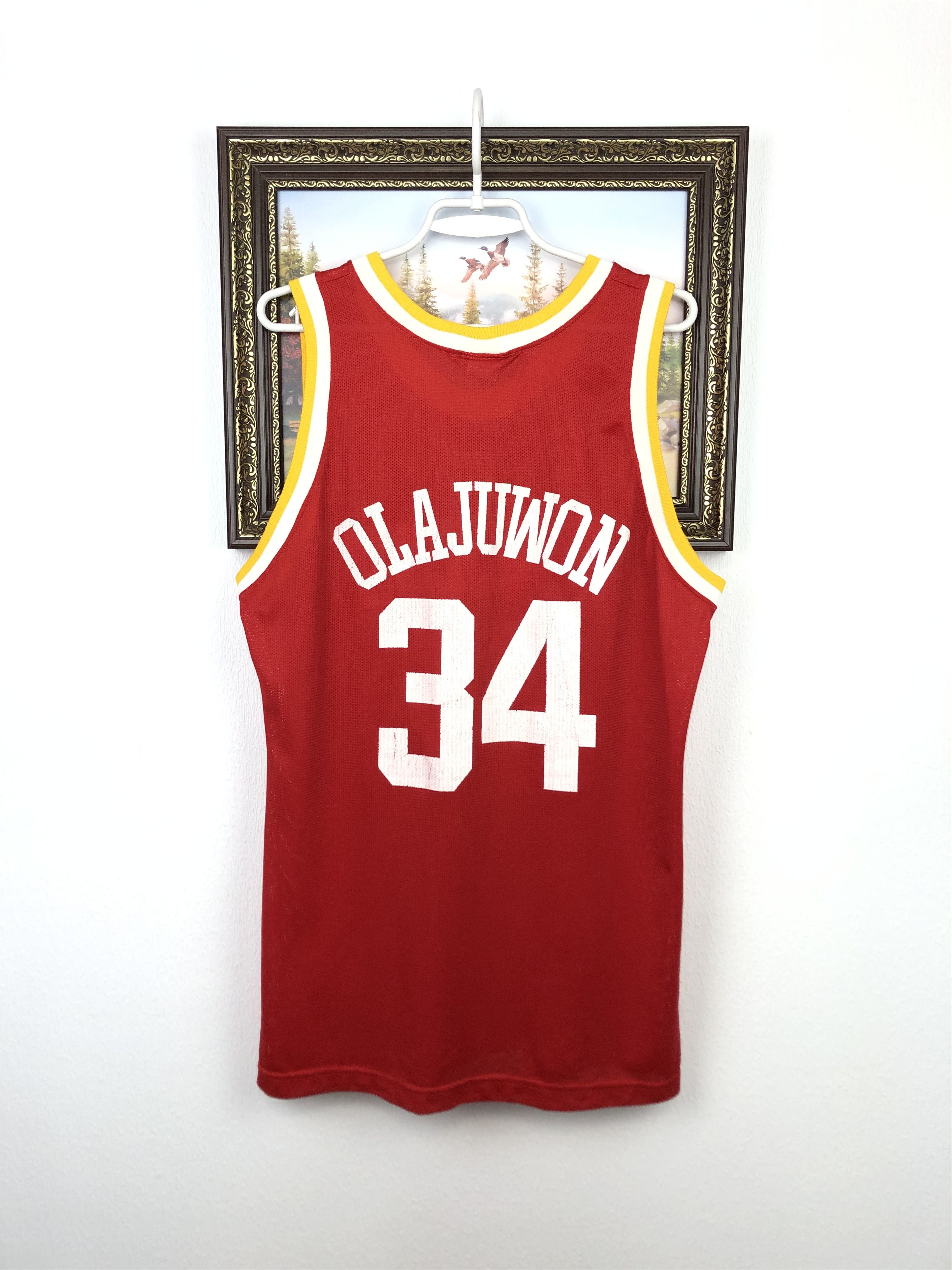 Champion Vintage Hakeem Olajuwon Houston Rockets Champion NBA Jersey Size US L / EU 52-54 / 3 - 9 Thumbnail