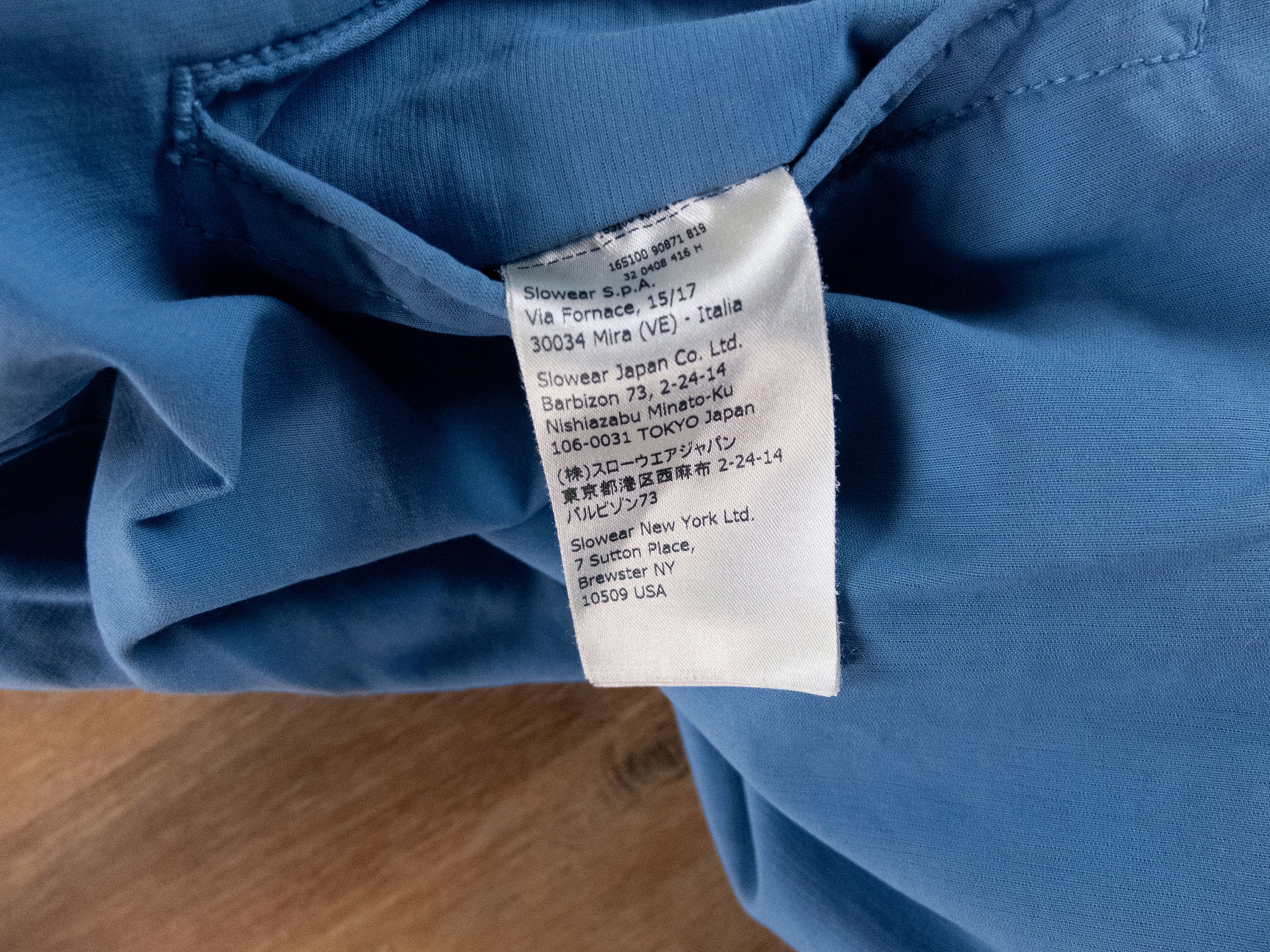 Incotex INCOTEX Slacks blue slim flat front cotton chino pants 32 Size US 32 / EU 48 - 7 Thumbnail