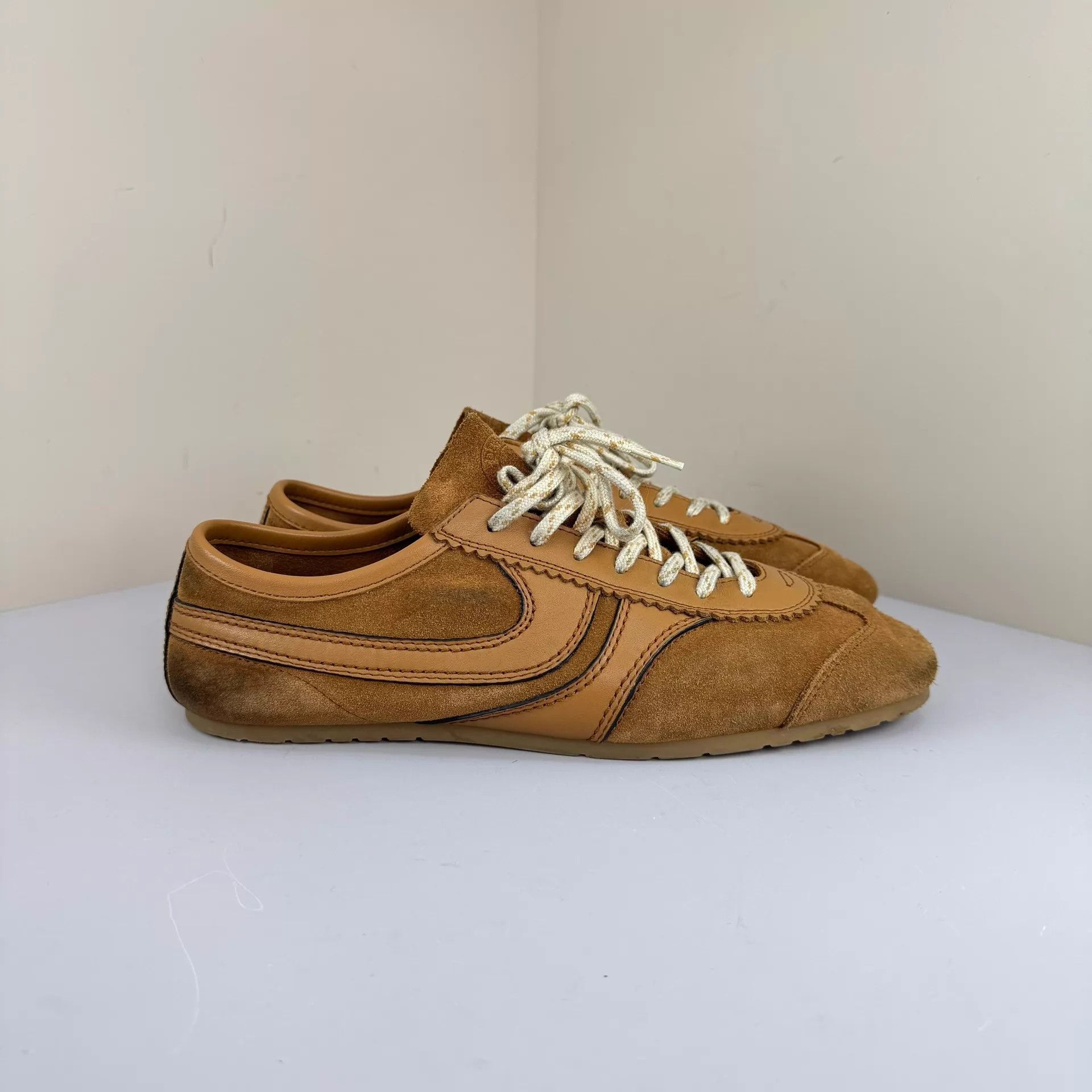 Dries Van Noten Dries Van Noten brown suede German trainer 40 98 new Size US 9.5 / IT 39.5 - 4 Thumbnail