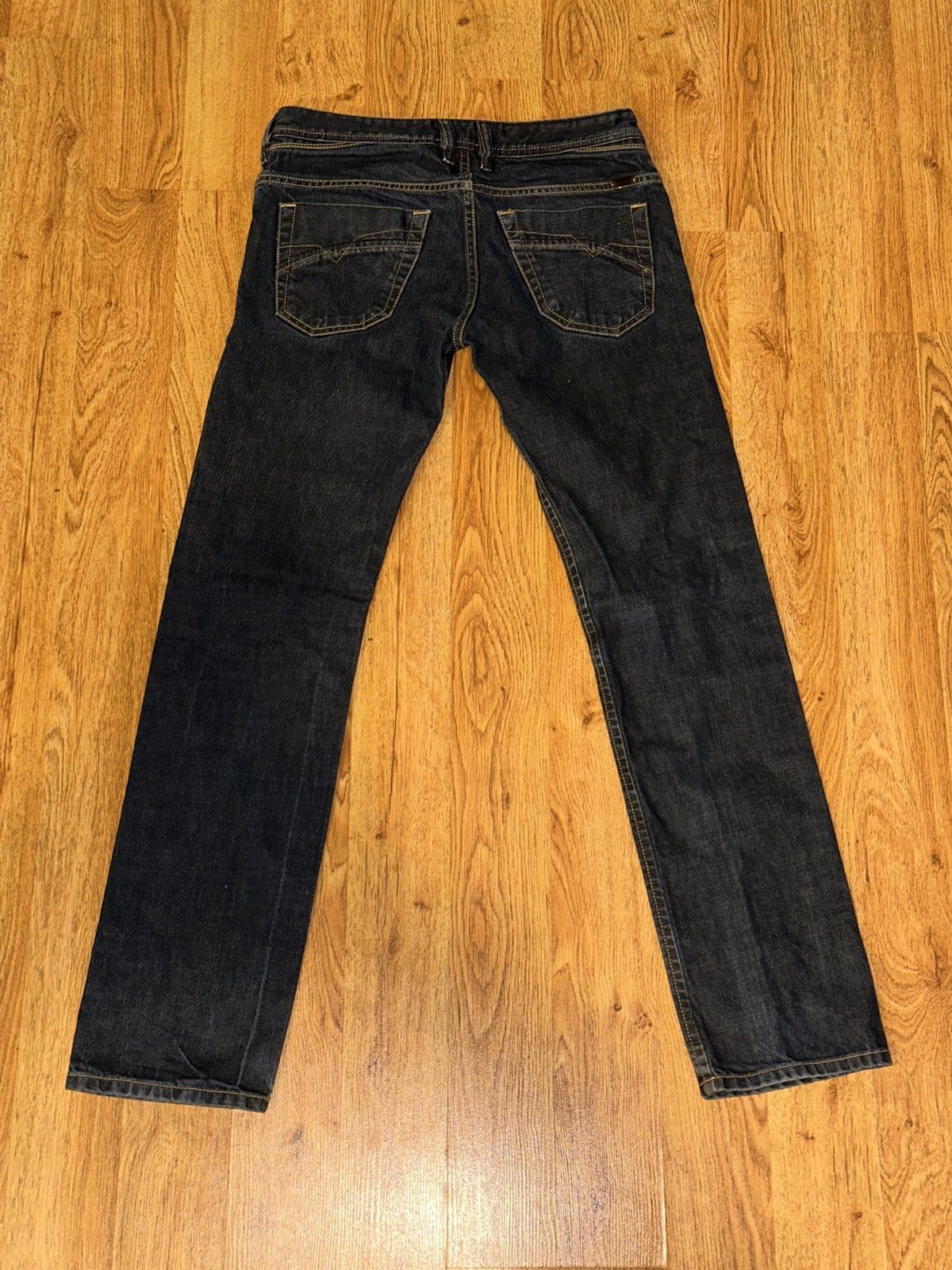 Diesel Diesel IAKOP Navy Blue Wash 0088Z Slim Taper Jeans 31x31 Size US 31 - 1 Thumbnail