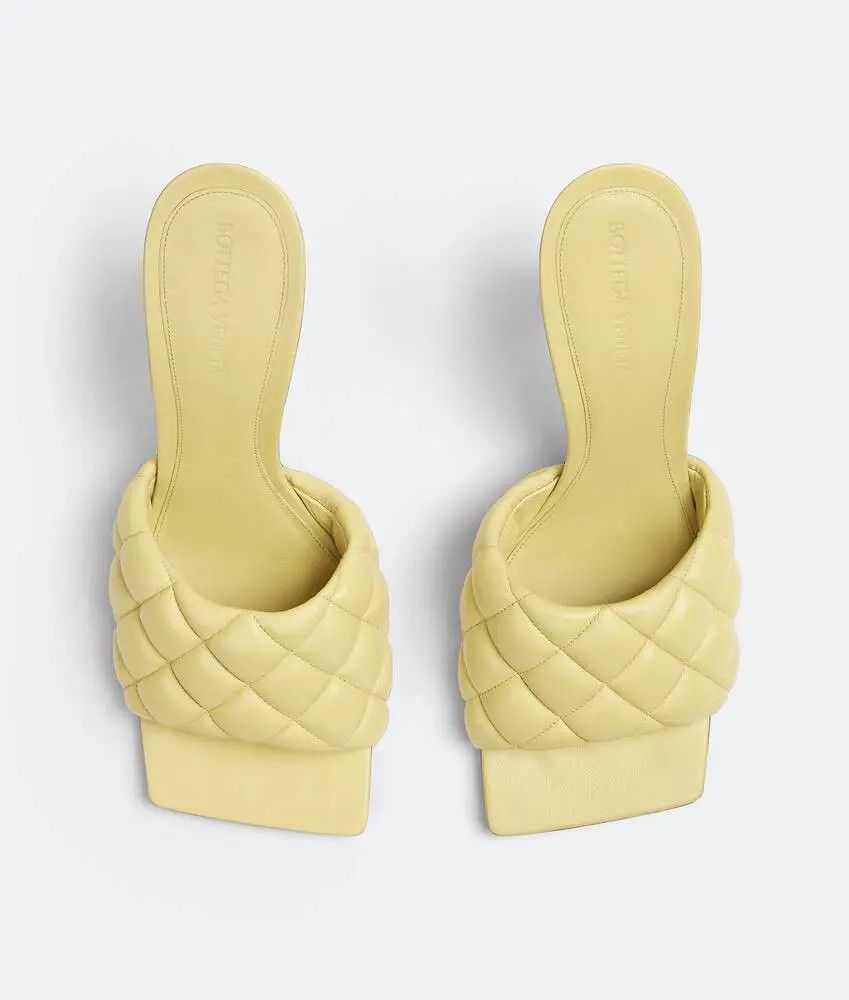 Bottega Veneta o1n1vont1224 Padded Mules in Lemonade Size US 12 / IT 42 - 4 Thumbnail