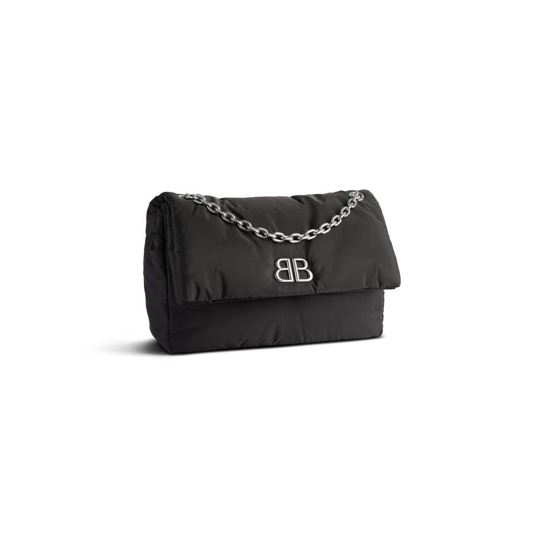 Balenciaga o1mt1gz0125 Size: OS / Monaco Medium Chain Bag in Black Size ONE SIZE - 2 Thumbnail