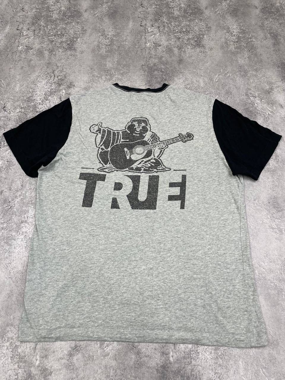True Religion True Religion Men Cotton T-Shirt Grey Black Size M Size US M / EU 48-50 / 2 - 6 Thumbnail