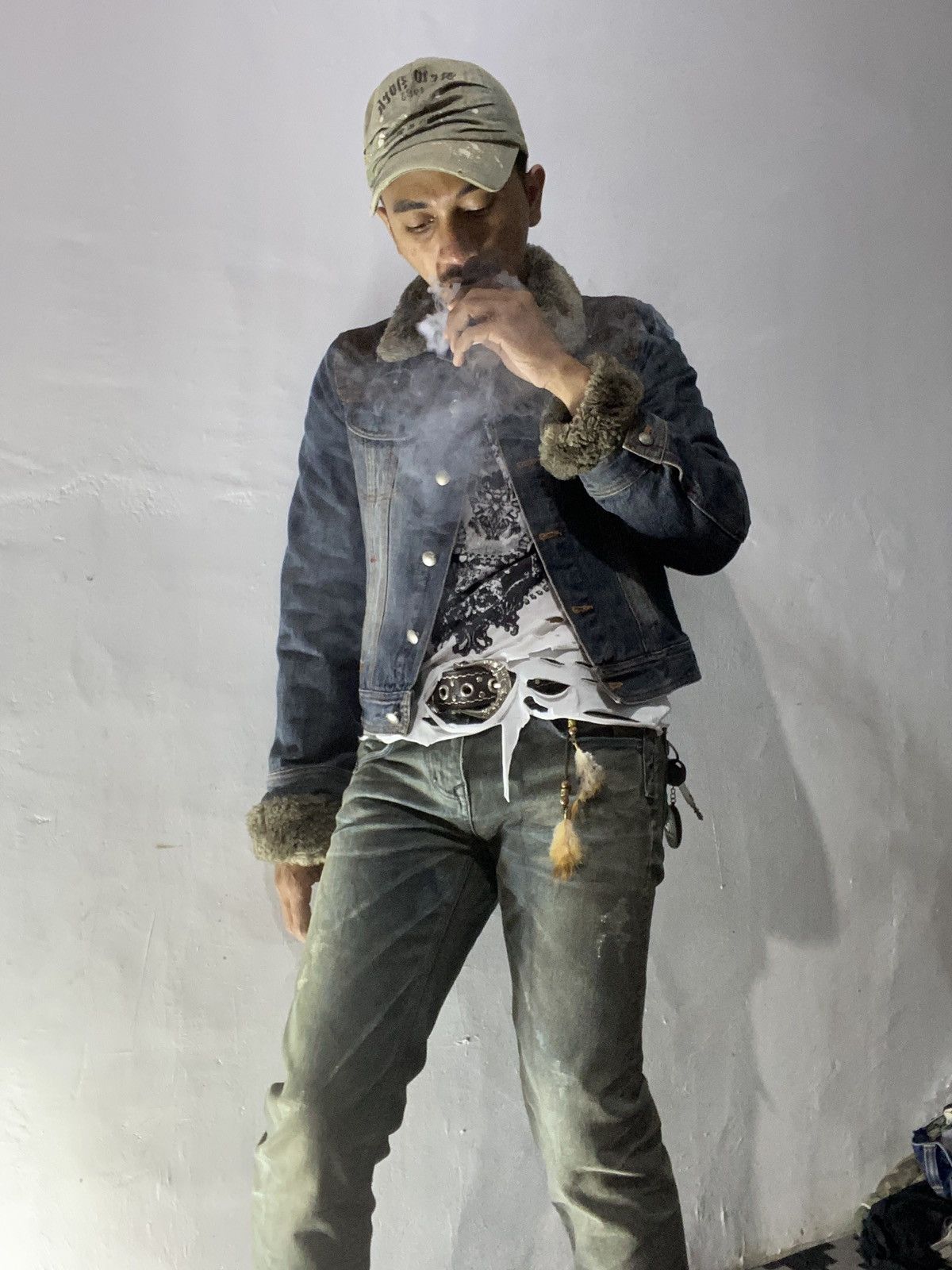 If Six Was Nine × Le Grande Bleu (L.G.B.) × Yasuyuki Ishii Japanese fpaige distressed longsleeve tee lgb style Size US M / EU 48-50 / 2 - 3 Thumbnail
