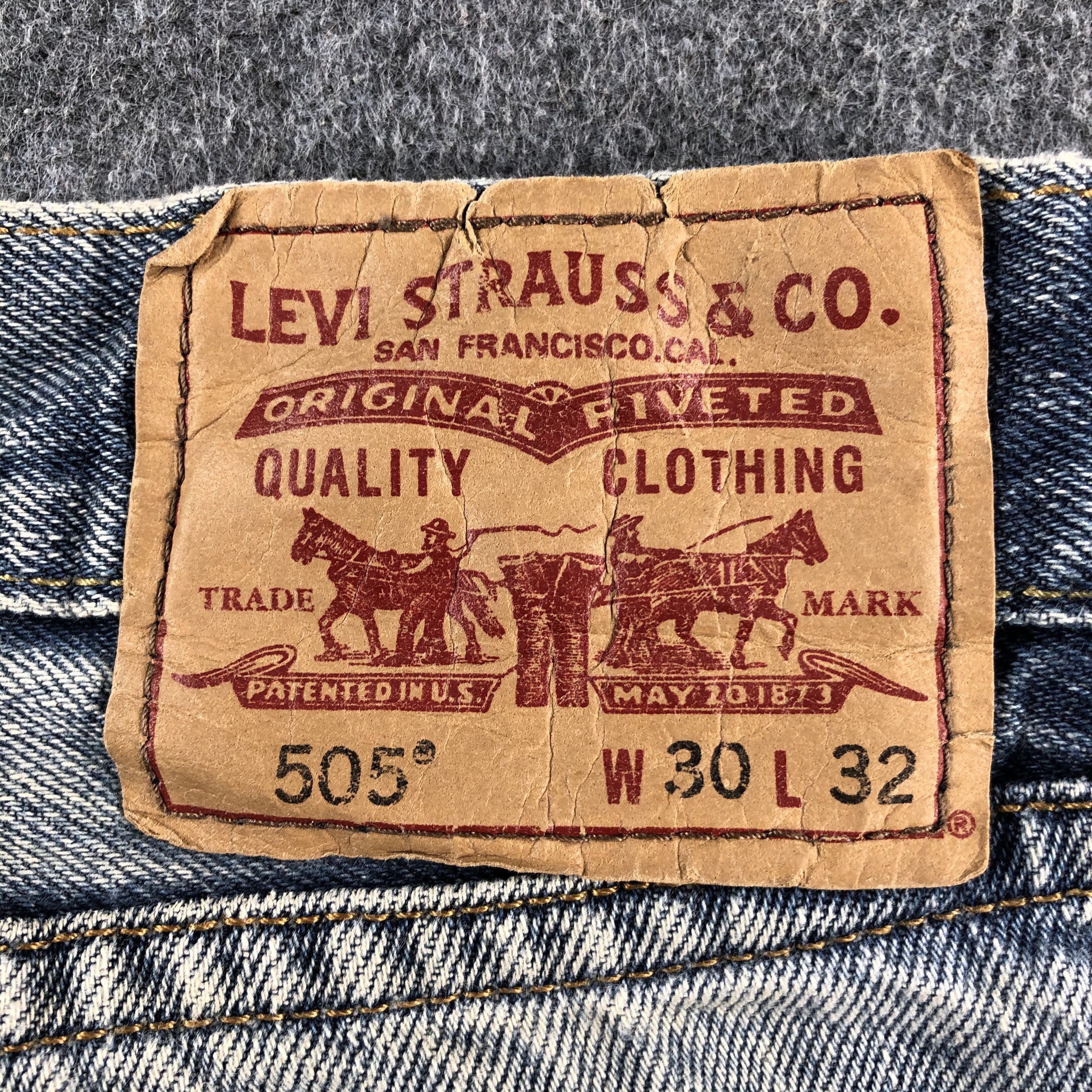 Levi's Vintage Blue Wash Levis 505 Jeans-J2359 Size US 30 / EU 46 - 5 Thumbnail