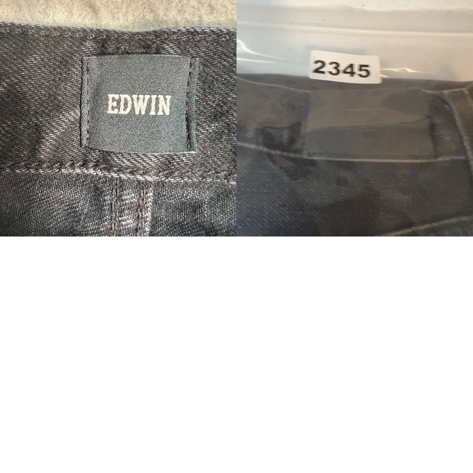 Edwin Edwin Womens 24 Black Denim Skinny Jeans 100% Cotton Distressed NEW! Jeans Women Size 24 Distressed Black Denim Skinny 28" Inseam Mens? Size 42" / US 20 - 9 Thumbnail