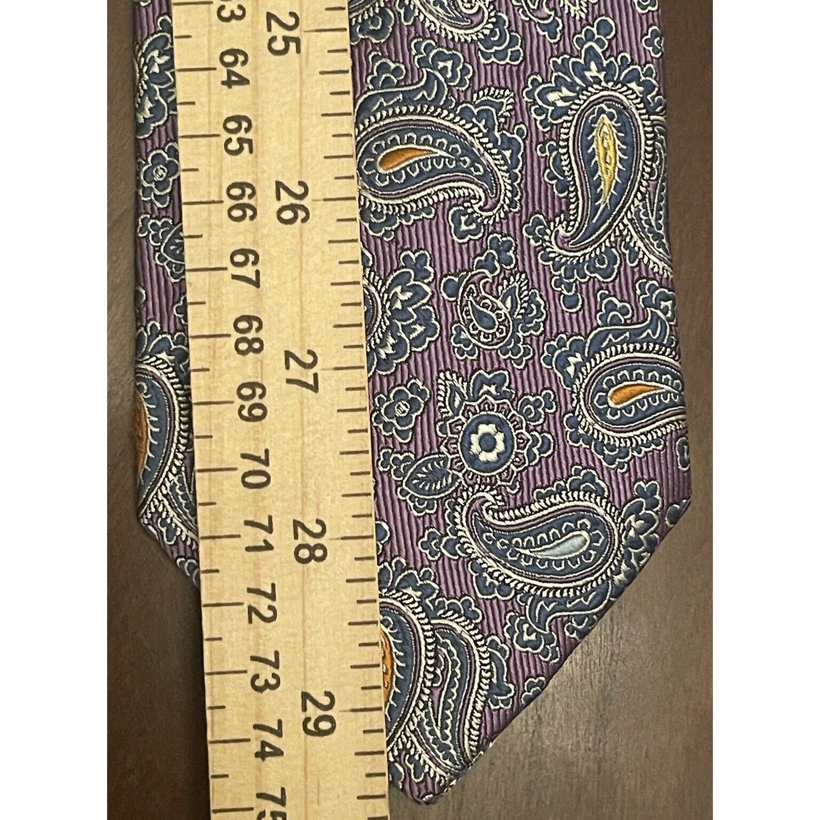 Jos. A. Bank Jos. A. Bank Purple Blue Pink Hand Made Silk Made In China Size ONE SIZE - 5 Thumbnail