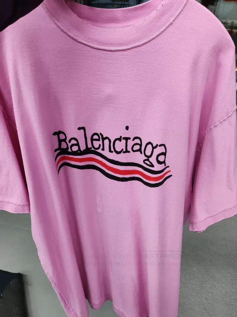 Balenciaga Balenciaga Pink Short Sleeve T-Shirt Size US M / EU 48-50 / 2 - 1 Thumbnail