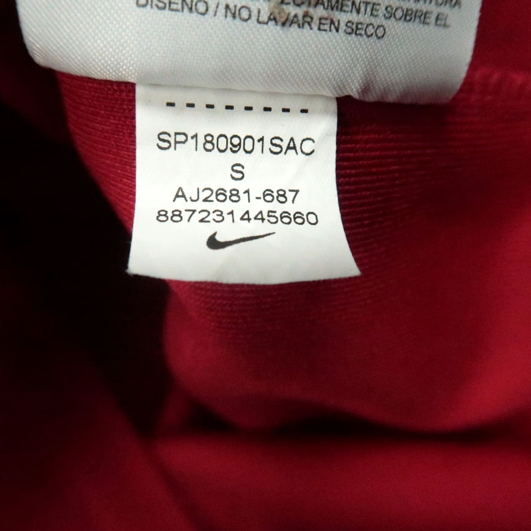 Nike Nike Jacket Mens Small Red Track Full Zip Sportswear Size US S / EU 44-46 / 1 - 7 Thumbnail