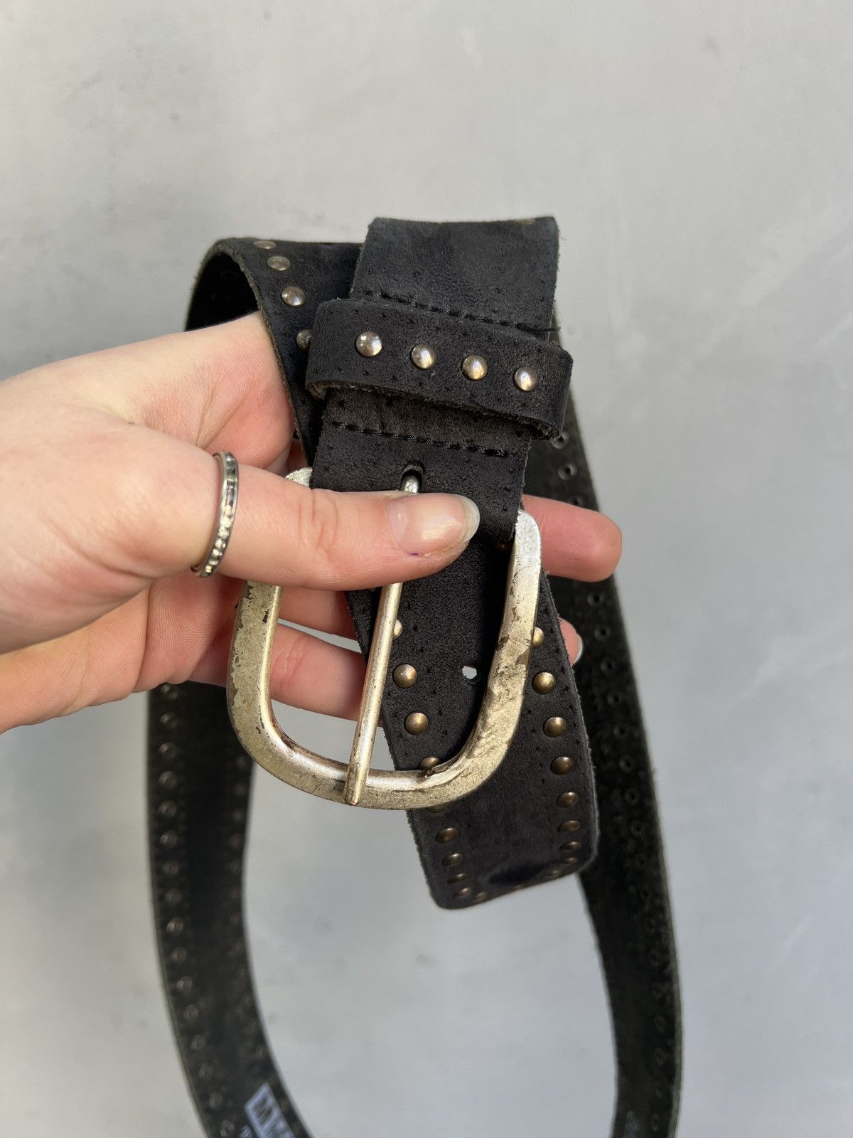 Hysteric Glamour Vintage Studded Leather Belt Punk Biker Style Size ONE SIZE - 7 Thumbnail