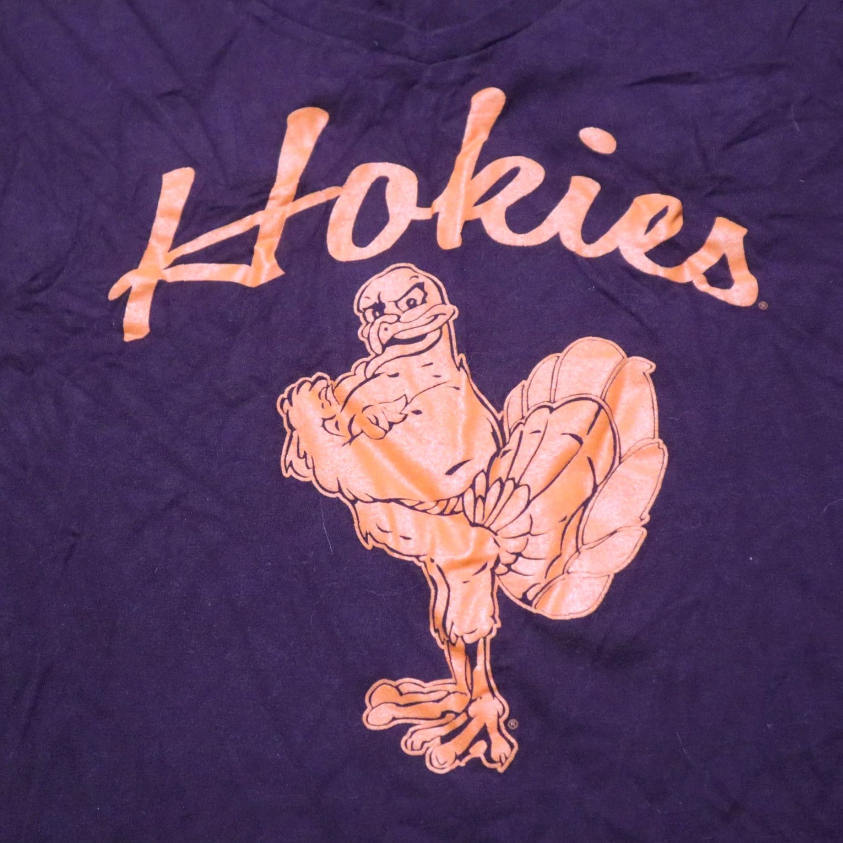 Russell Athletic Hokies Virginia VA Red Burgundy Short Sleeve Tee T-Shirt Women's 3XL Red Shirt Graphic Tee 100% Cotton Mens Womens Size XXL / US 16-18 / IT 52-54 - 2 Thumbnail