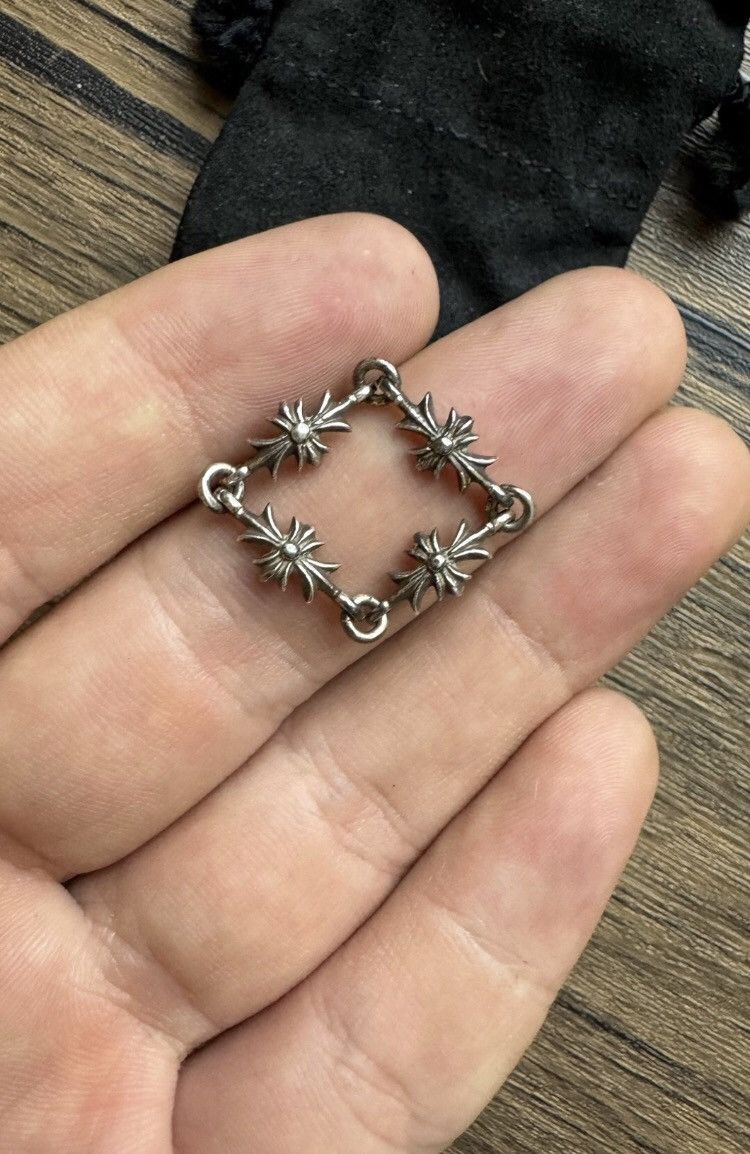 Chrome Hearts Chrome hearts tiny e Cross ring | Grailed