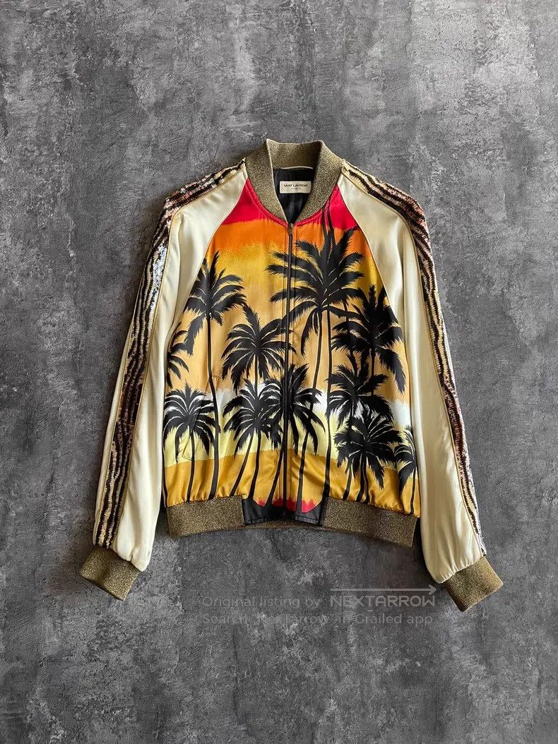 Saint Laurent Paris Saint Laurent Paris Palm Scale Jacket Size US S / EU 44-46 / 1 - 1 Thumbnail
