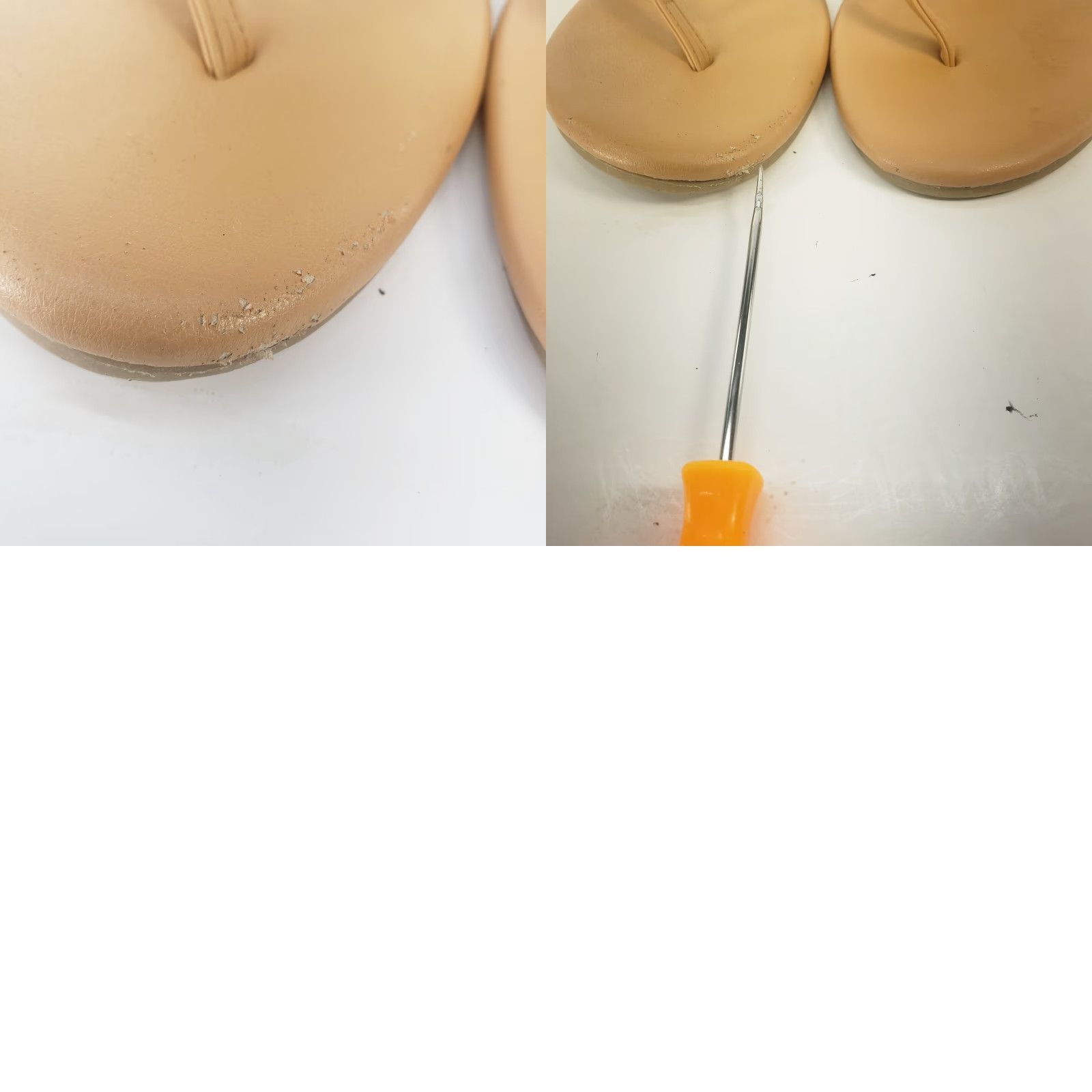 Cynthia Rowley Cynthia Rowley Tan Flat Sandal Women Size 9 Thong Strap Slip On Minimal Design Casual Summer Size US 9 / IT 39 - 8 Thumbnail