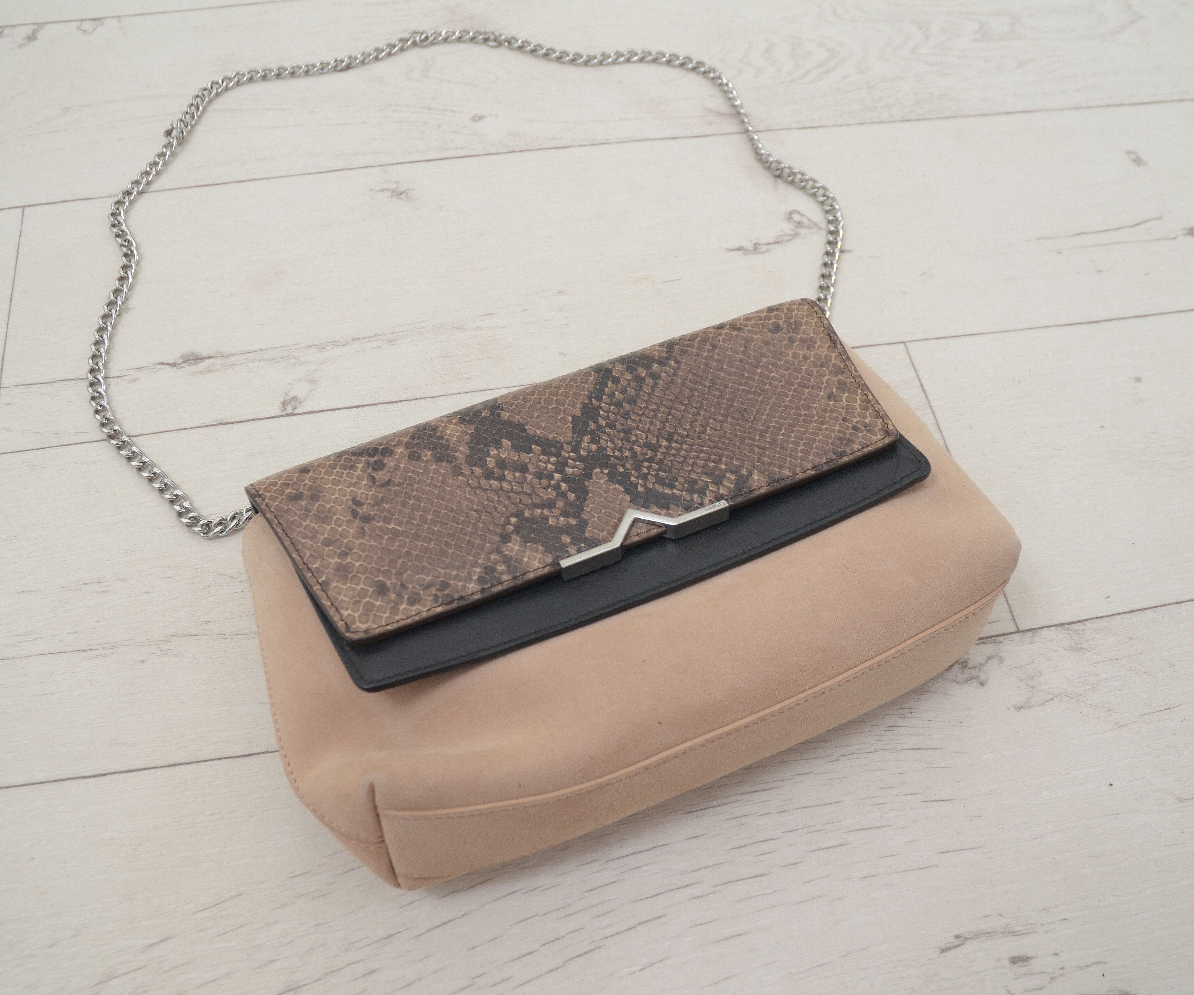 Hugo Boss Chain bag HUGO BOSS Leather Skin Exotic Lizard Python Snake Size ONE SIZE - 3 Thumbnail