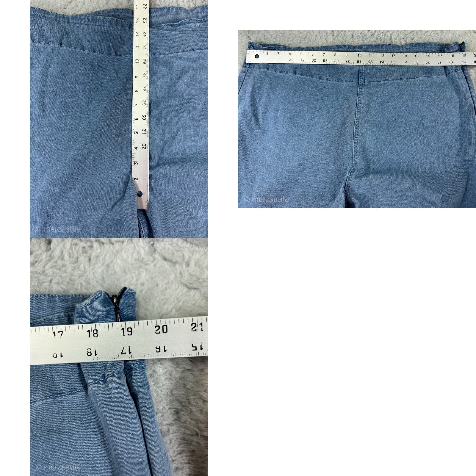 Shein SheIn Jeans Women 4XL Blue Denim Cotton Blend Stretch Flare Raw Hem Jeans Women 4XL Blue Denim Cotton Blend Stretch Flare Raw Hem Size 40" / US 18 - 9 Thumbnail
