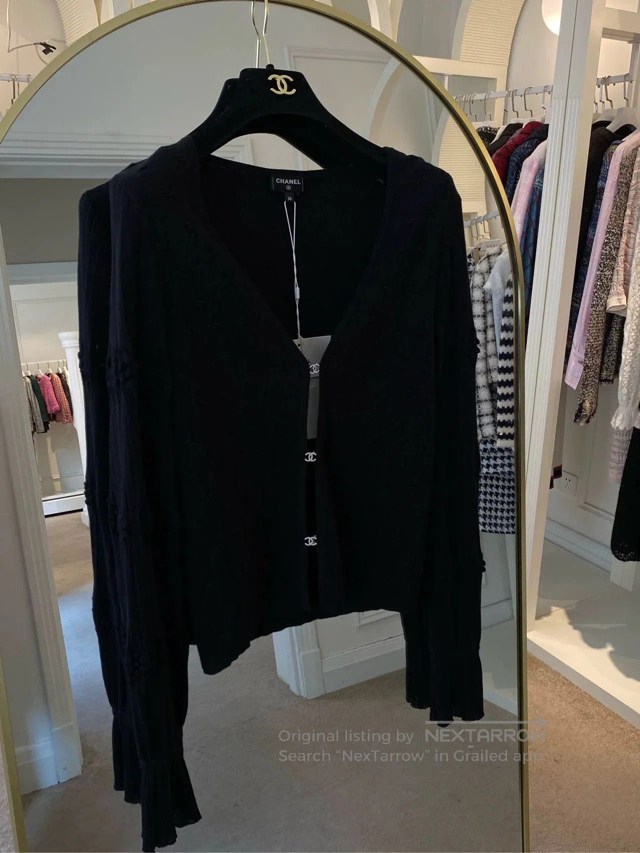 Chanel Chanel 24S Black Bow Crystal Cardigan. Size US S / EU 44-46 / 1 - 1 Thumbnail