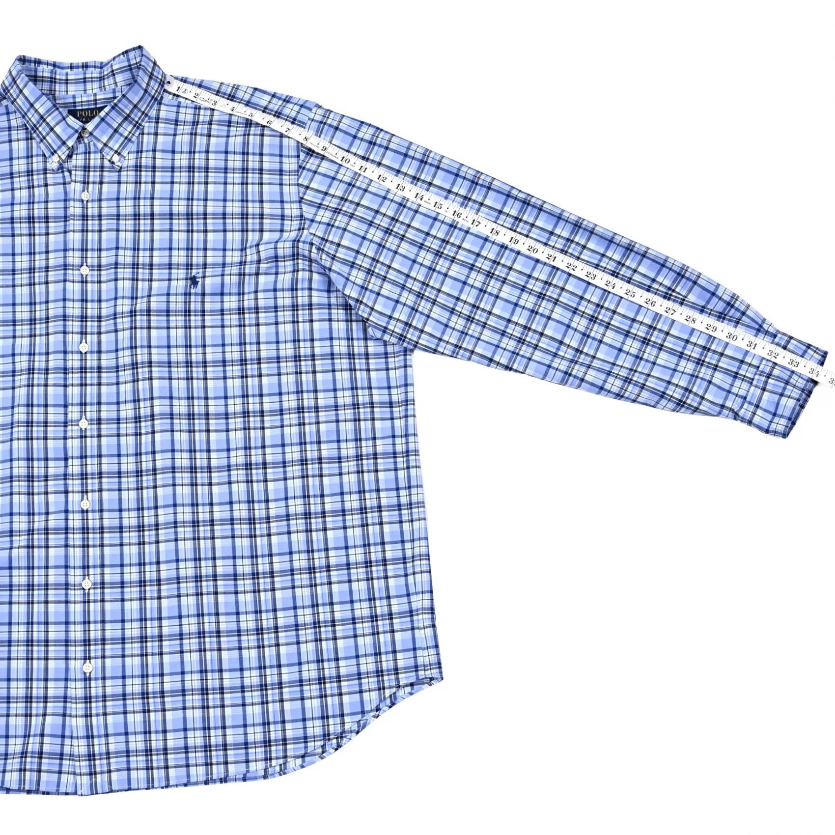 Polo Ralph Lauren Polo Ralph Lauren Shirt Mens 2XB Plaid Button Down Long Sleeve Performance Pony Size US XXL / EU 58 / 5 - 5 Thumbnail
