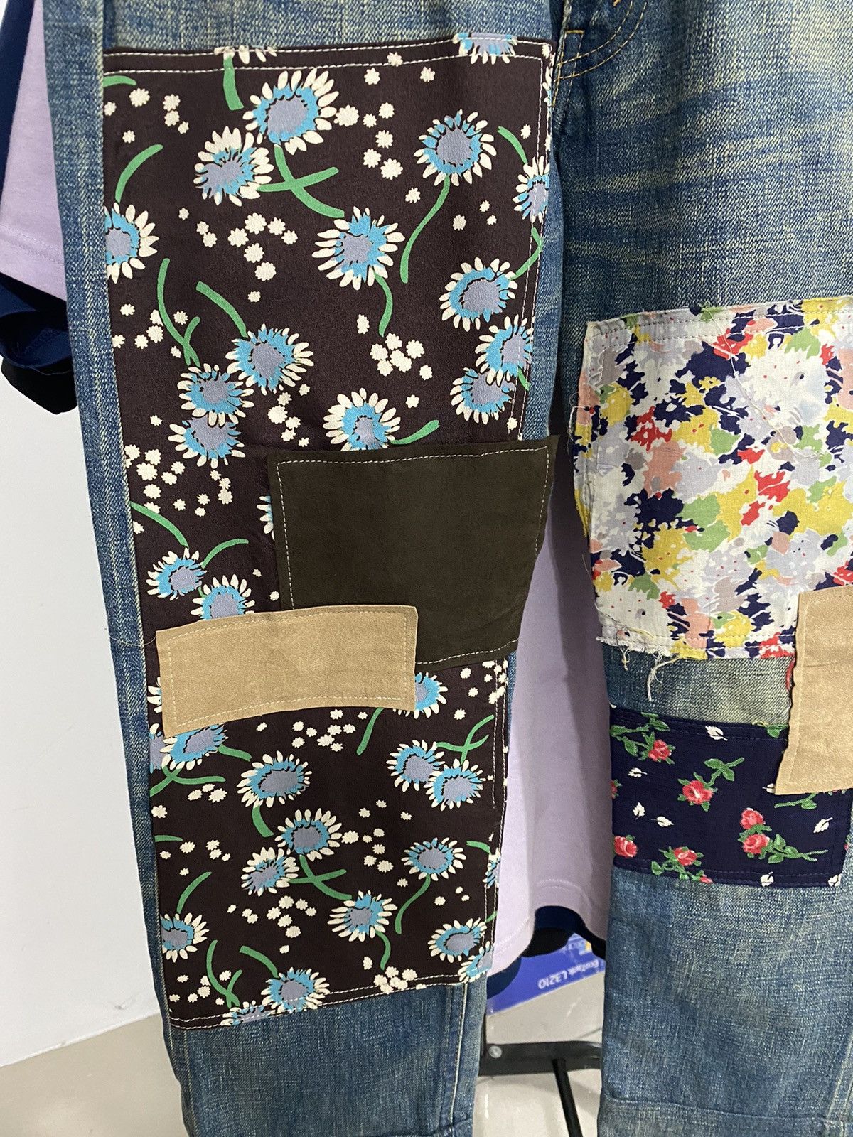 Comme des Garcons Vintage Junya watanabe Comme des garcons Patchwork pants Size US 30 / EU 46 - 3 Thumbnail