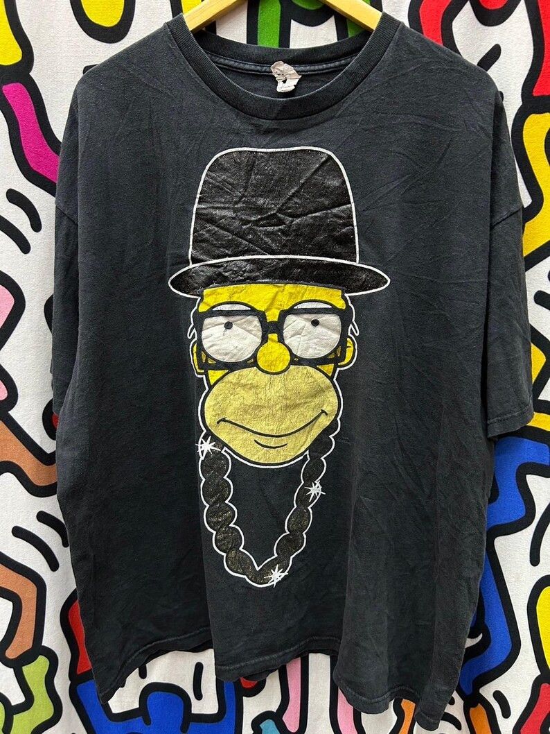 The Simpsons Vintage 2000s The Simpsons Run DMC tshirt size 2XL Size US XXL / EU 58 / 5 - 2 Thumbnail