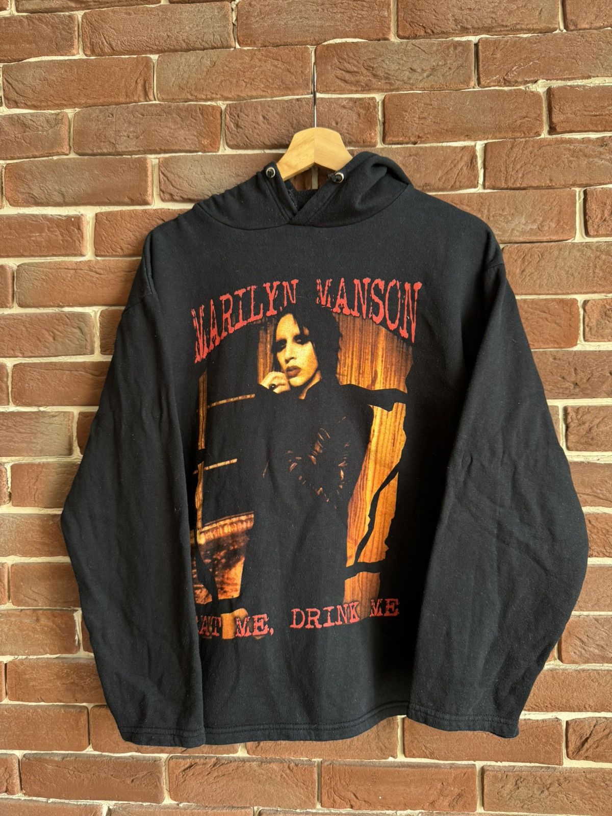 Vintage 00s Vintage Marilyn Manson Eat Me Drink Me Tour Hoodie Rare Size US M / EU 48-50 / 2 - 1 Thumbnail