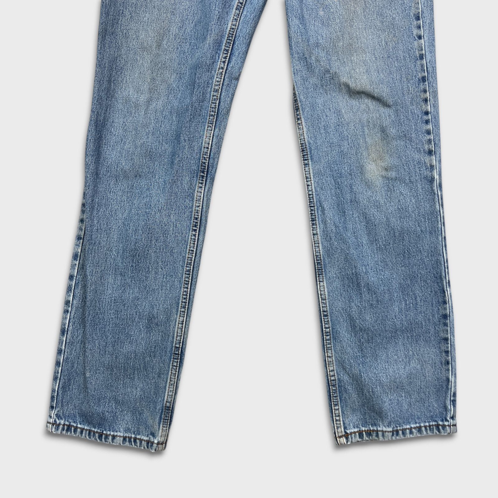 Levi's × Vintage Levi's 516 Jeans 33x34 Blue Slim Straight Leg Faded Denim Size US 33 - 4 Thumbnail