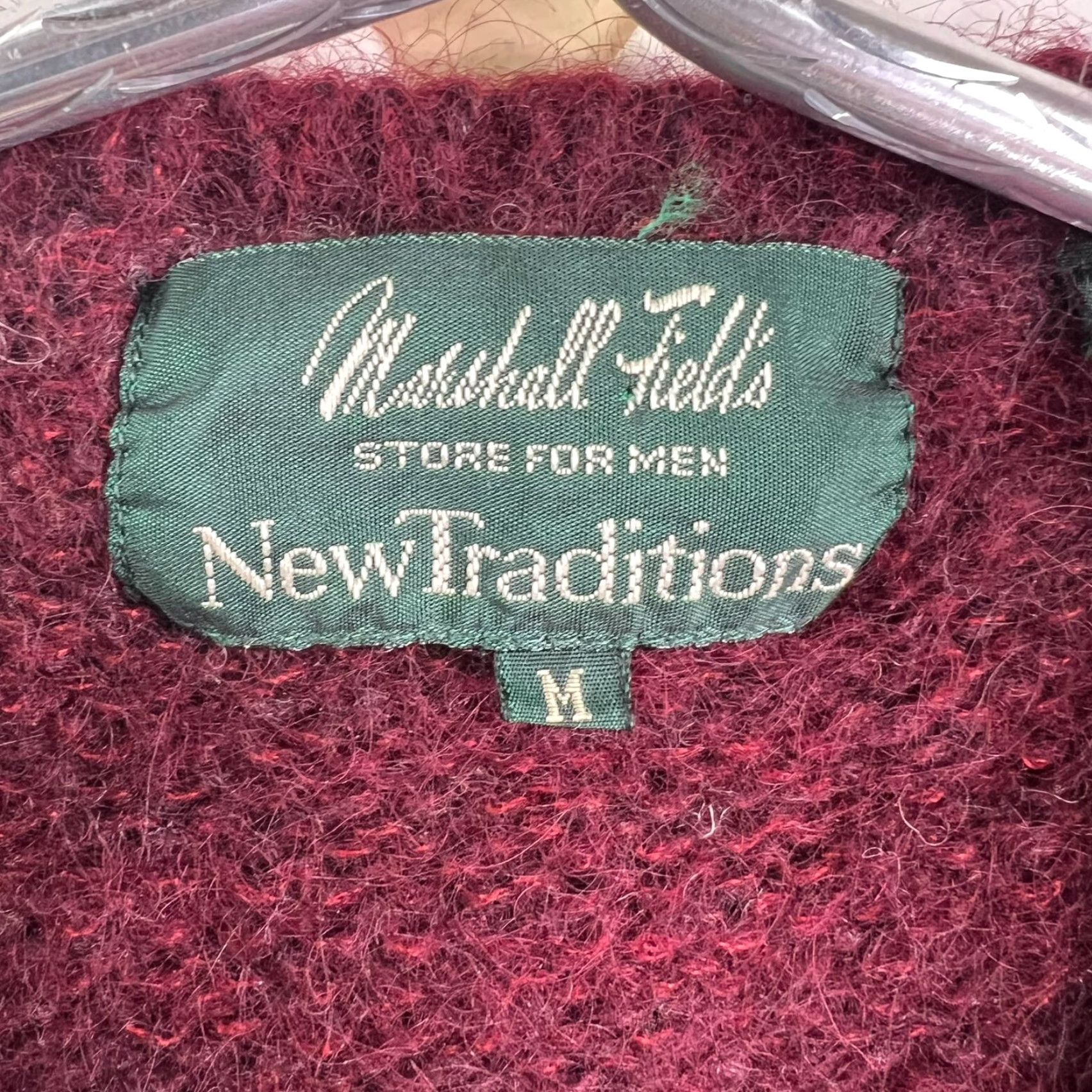 Vintage VINTAGE Marshall Field's New Traditions Wool Blend Sweater Vest Mens M Maroon Size US M / EU 48-50 / 2 - 5 Thumbnail