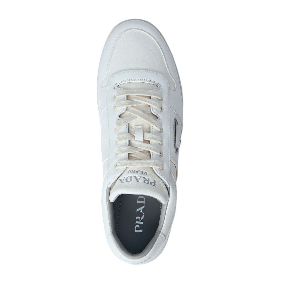 Prada PRADA Downtown $1120 Ivory Leather Sneakers New & Authentic Size US 11 / EU 44 - 5 Thumbnail