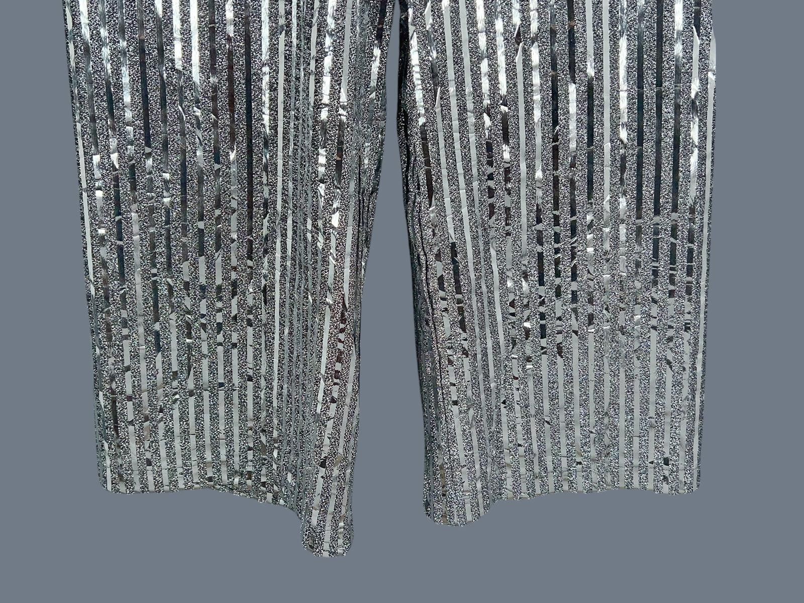 Designer Vintage Disco Lightning Bolt Jumpsuit One Piece Small Size ONE SIZE - 5 Thumbnail