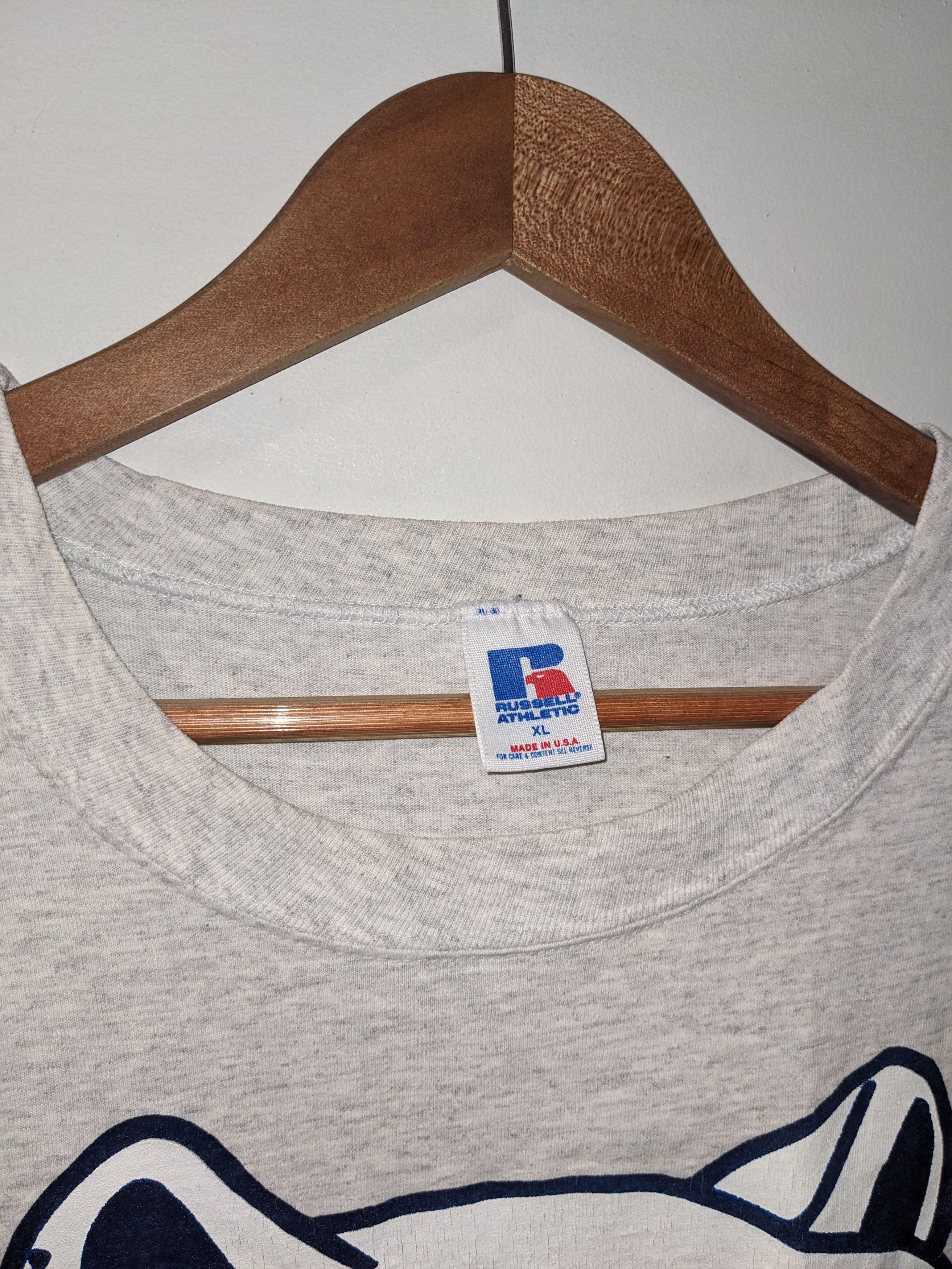Russell Athletic × Vintage Vintage 90s Penn State Nittany Lion College Football T-Shirt Size US XL / EU 56 / 4 - 8 Thumbnail