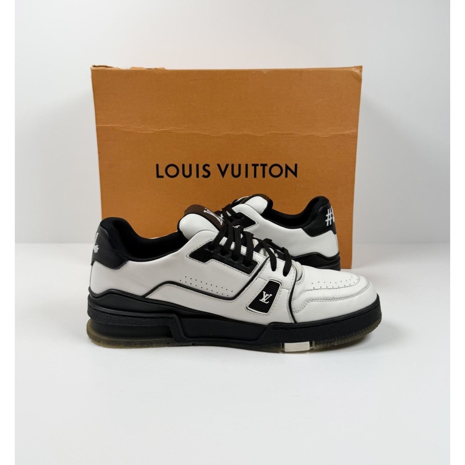 Louis Vuitton Size 7UK/8US - Louis Vuitton White Black Trainers Size US 8 / EU 41 - 5 Thumbnail
