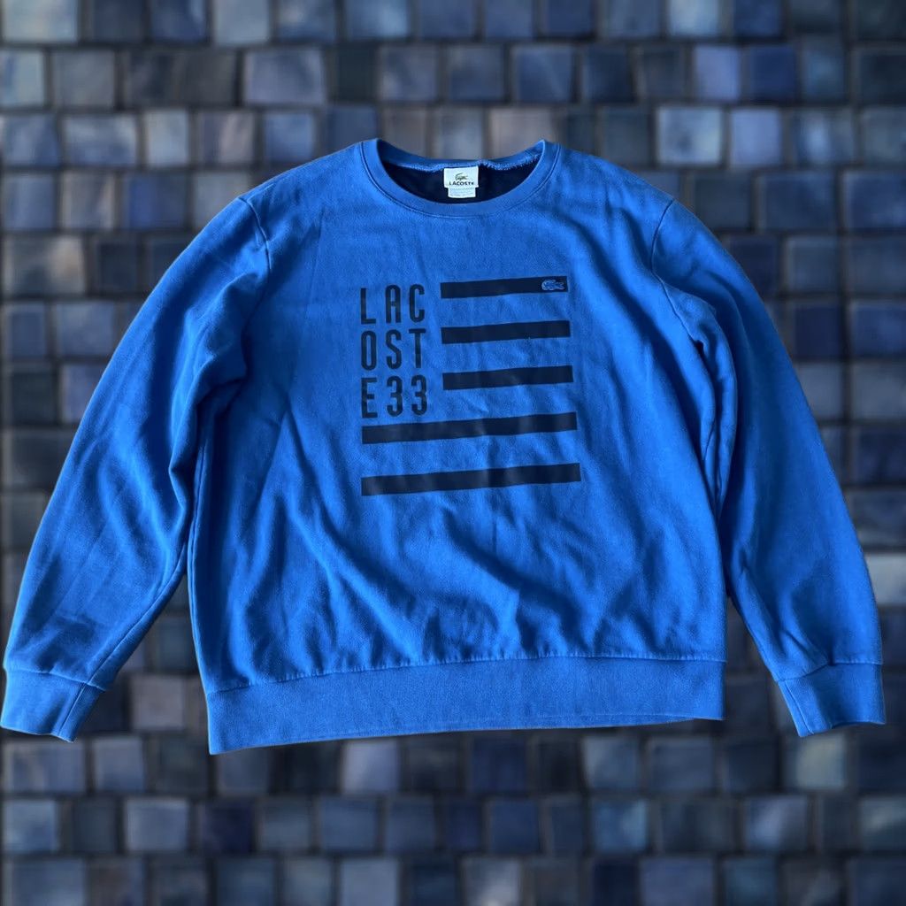 Lacoste Lacoste Blue Crewneck Sweatshirt Mens Size 6 Long Sleeve Pullover USA Flag Logo City Classic Hip Hop Outdoor Preppy USA Logo Pullover Sweatshirt Mens Size US S / EU 44-46 / 1 - 1 Thumbnail