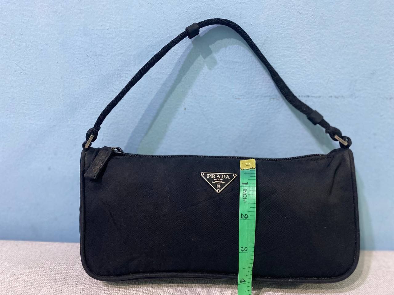 Designer × Vintage Vintage Prada Hand Bag Nice Design Size ONE SIZE - 15 Thumbnail