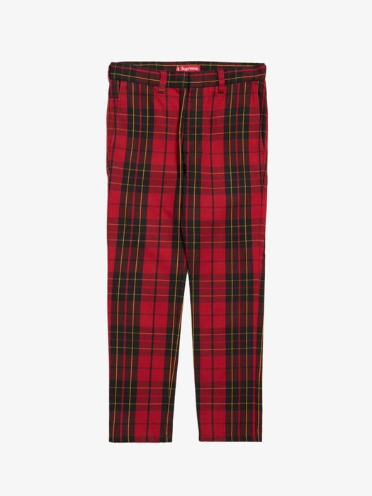 Supreme hot sale checkered pants